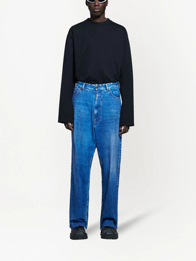 BALENCIAGA relaxed-leg denim jeans outlook