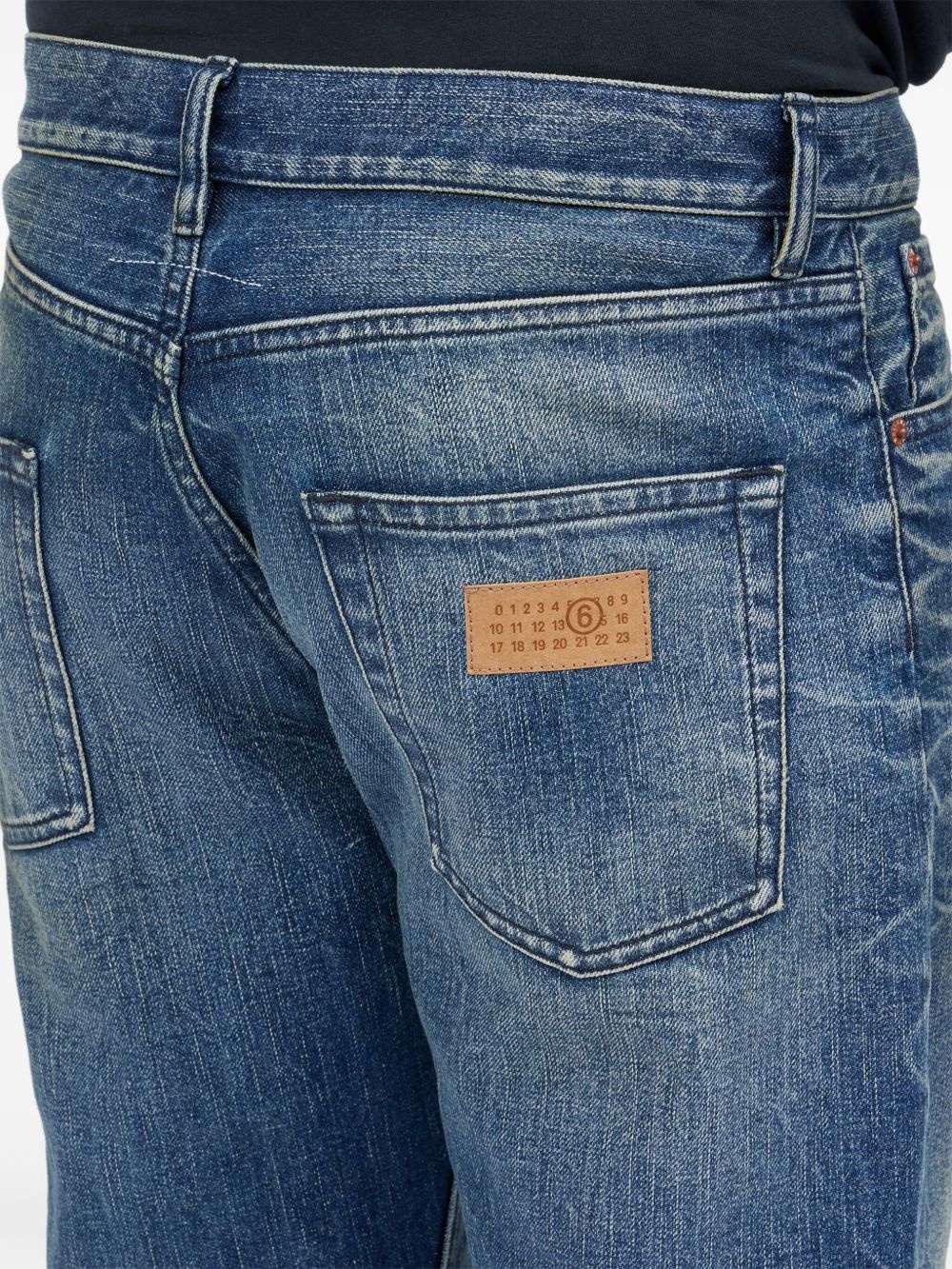 Numbers-motif jeans - 7