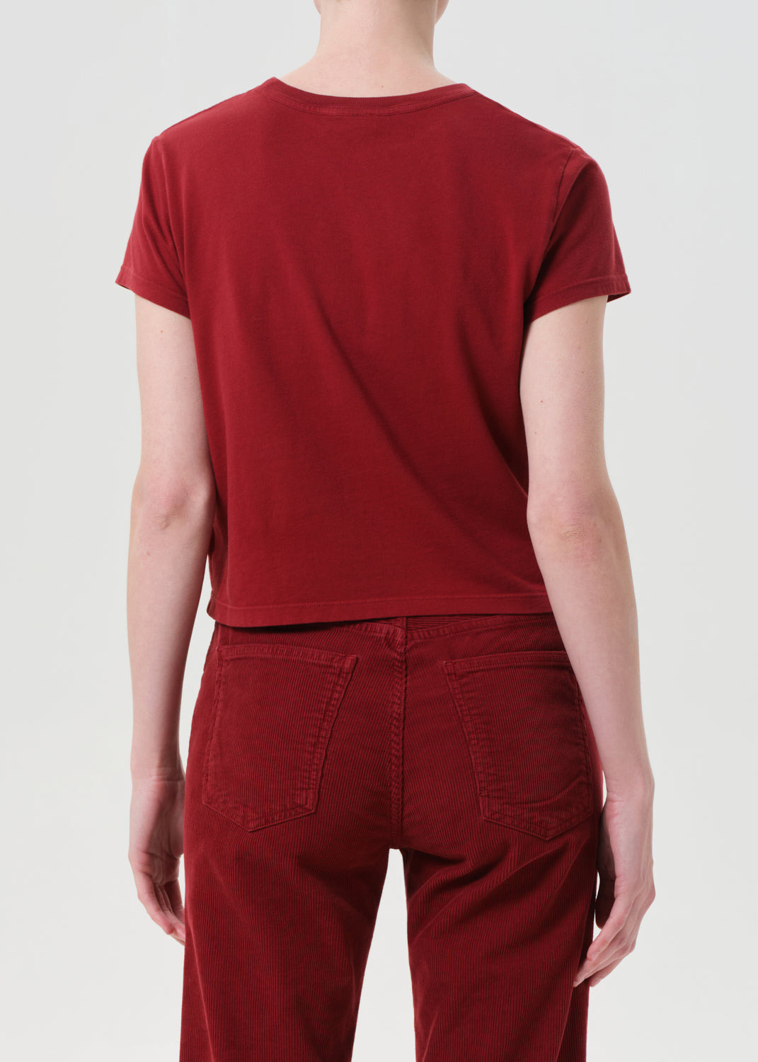 ADINE SHRUNKEN TEE IN BRICK - 3
