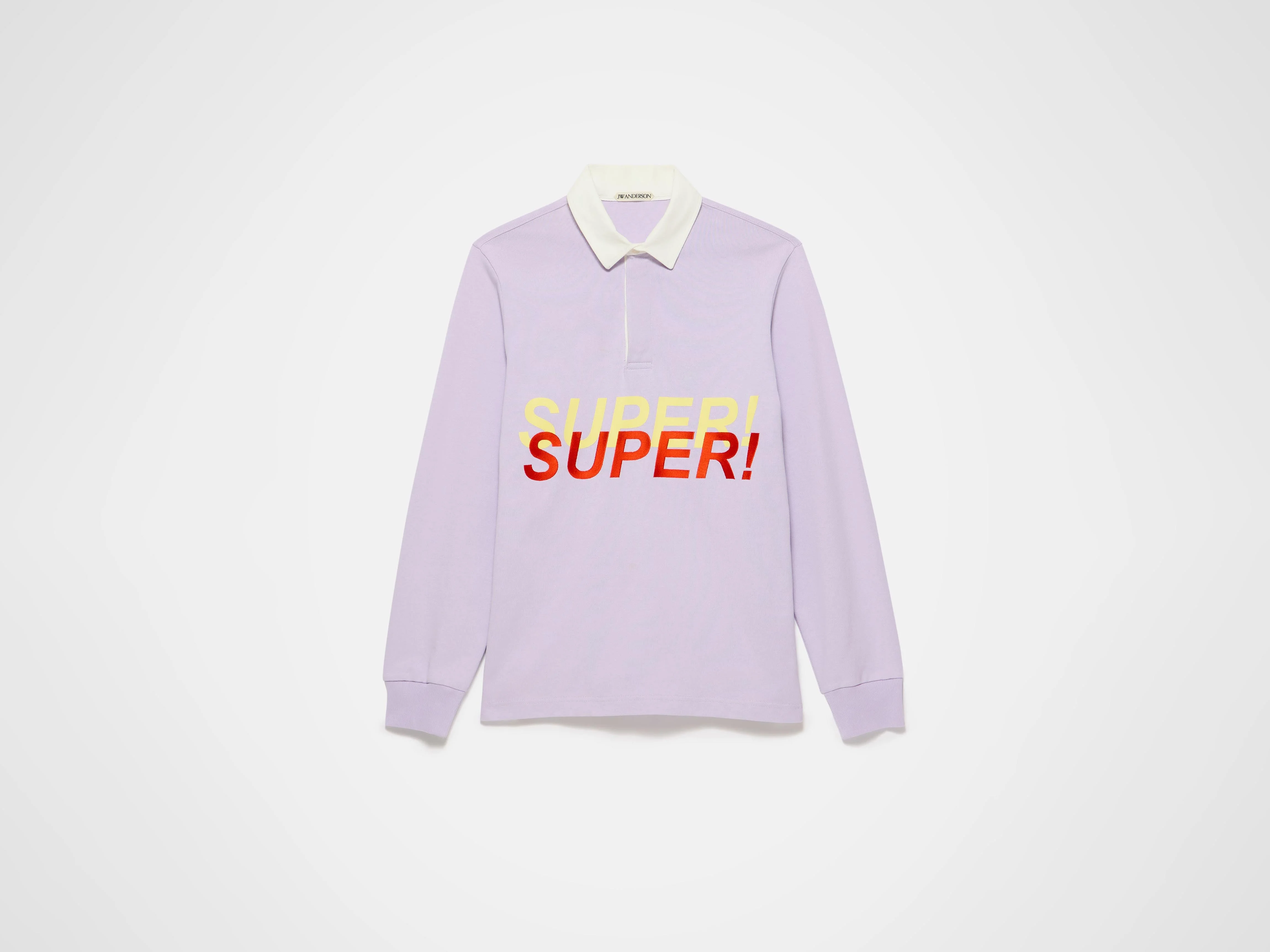 'SUPER SUPER' RUGBY POLO TOP IN PURPLE - 1