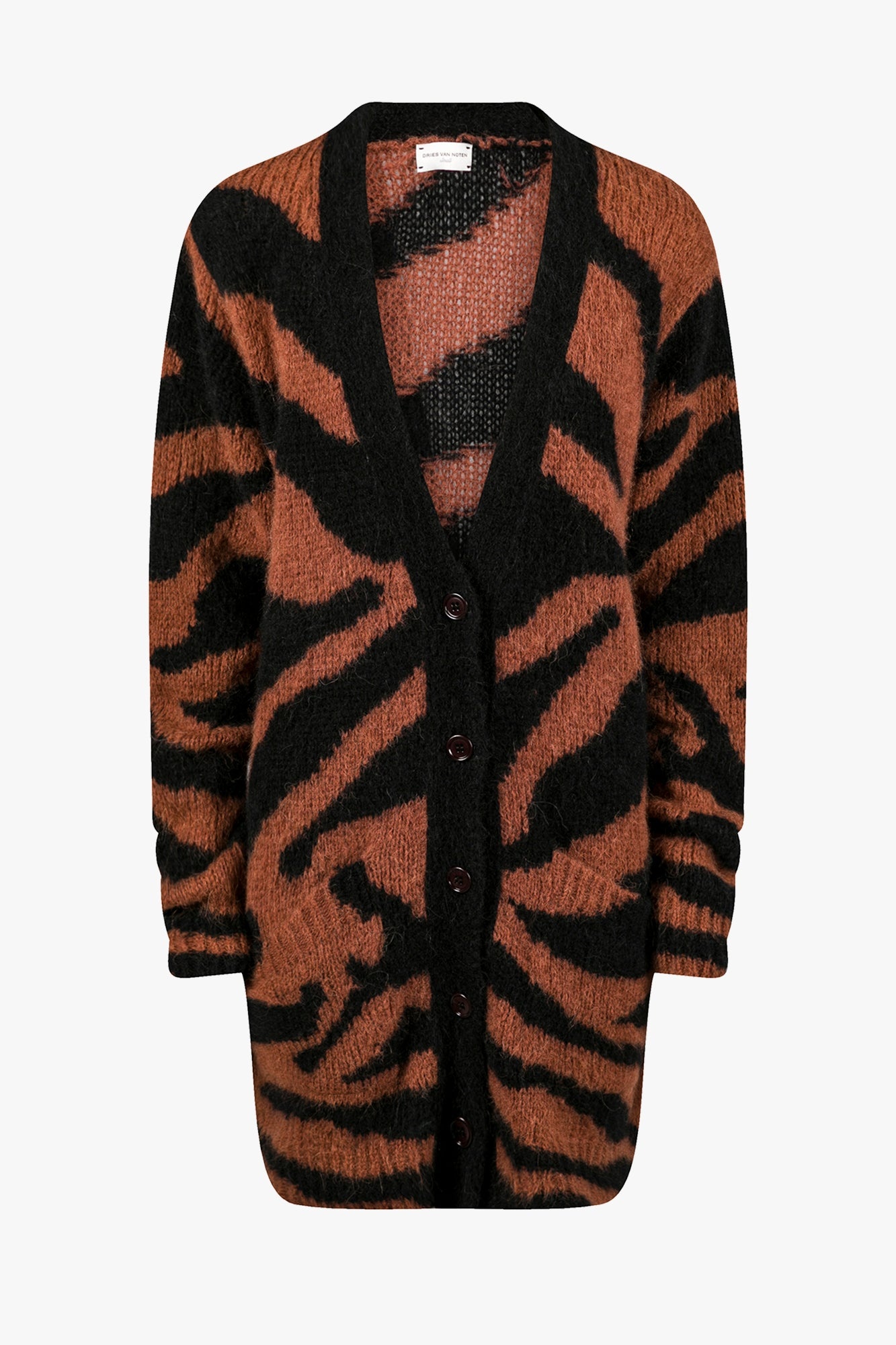 LONG ZEBRA CARDIGAN - 1