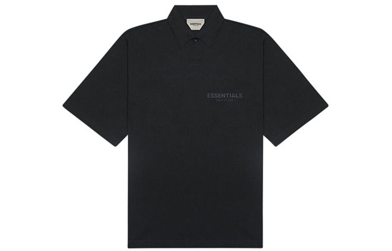ESSENTIALS Fear of God Essentials SS20 Logo Polo Shirt 'Black' FOG-SS20-415 outlook