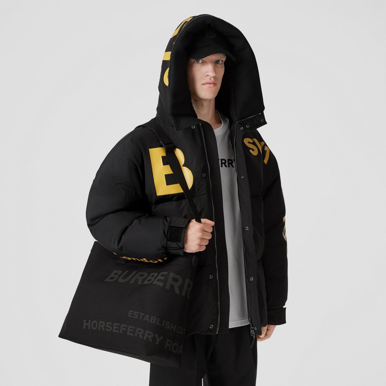 Horseferry Print Nylon Tote - 3