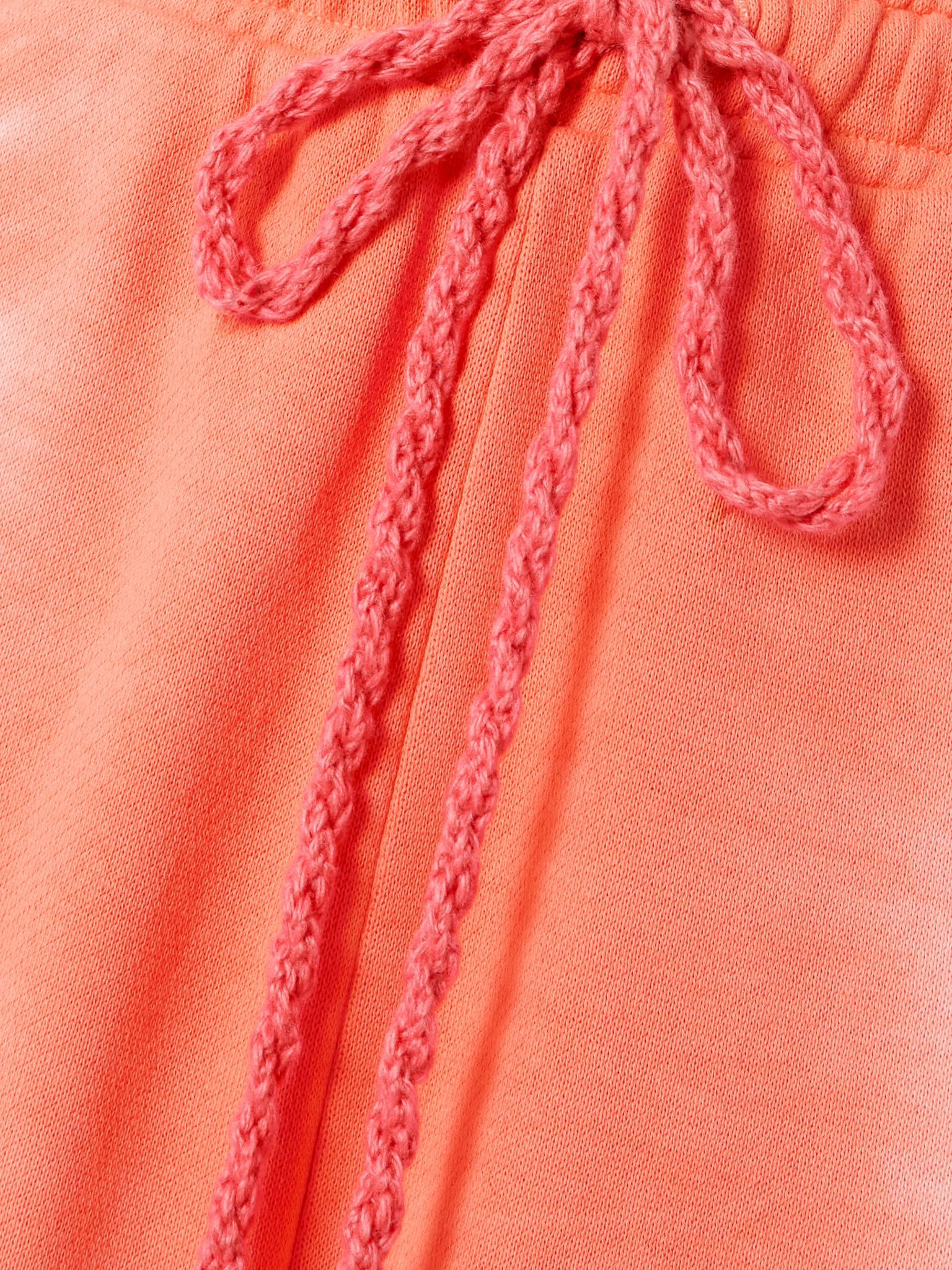 Tie-dyed cotton and cashmere-blend jersey track pants Orange - 5