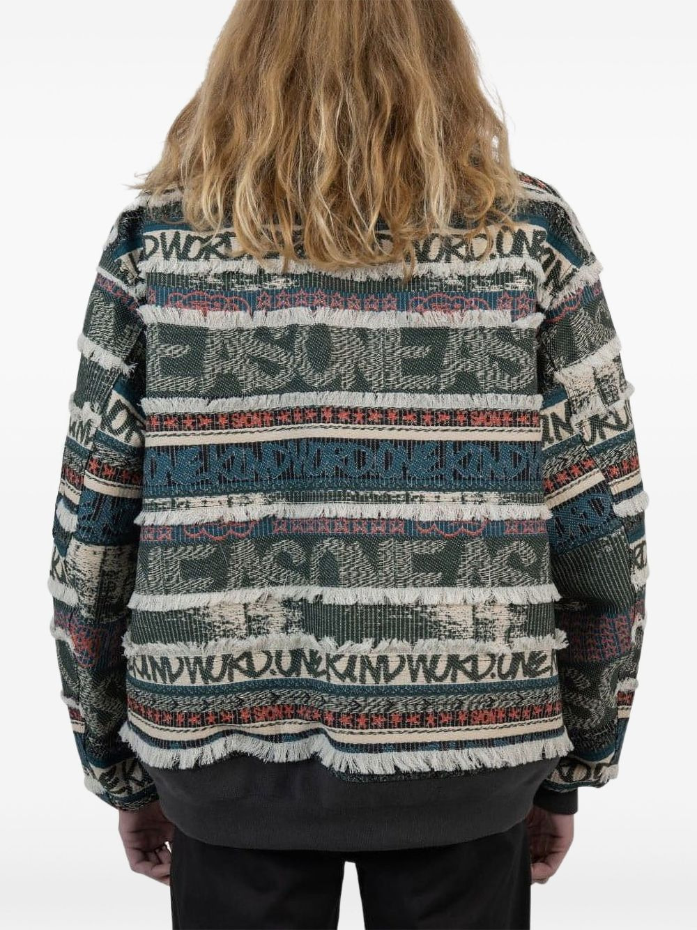 x Eric Haze jacquard-pattern bomber jacket - 3