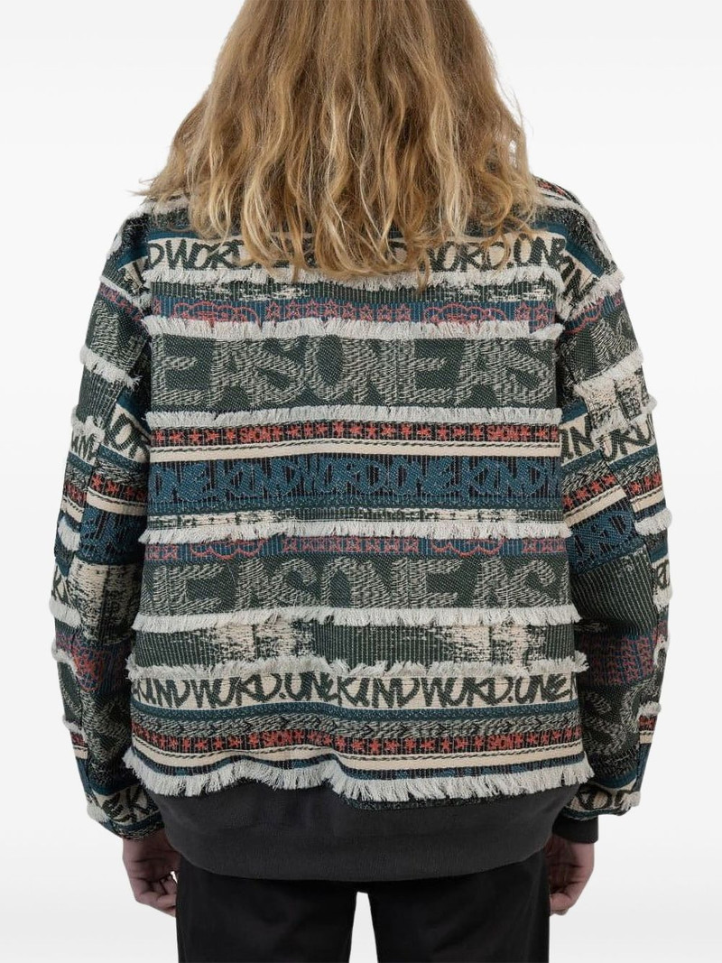 x Eric Haze jacquard-pattern bomber jacket 3