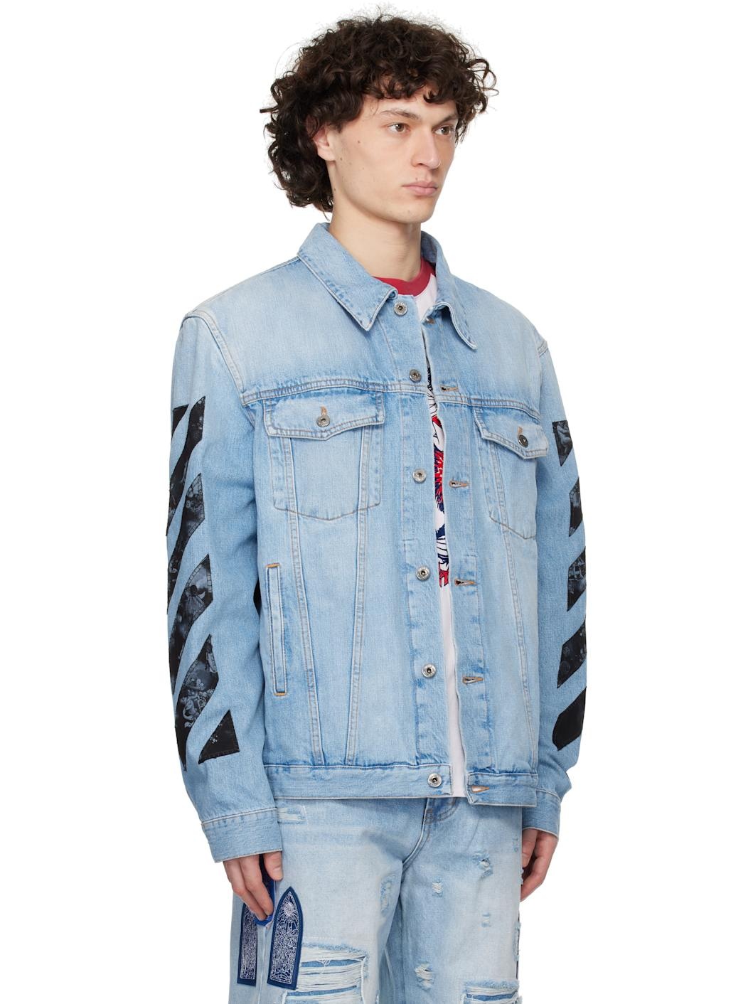 Blue Fresco Diag Arrow Skate Denim Jacket - 2