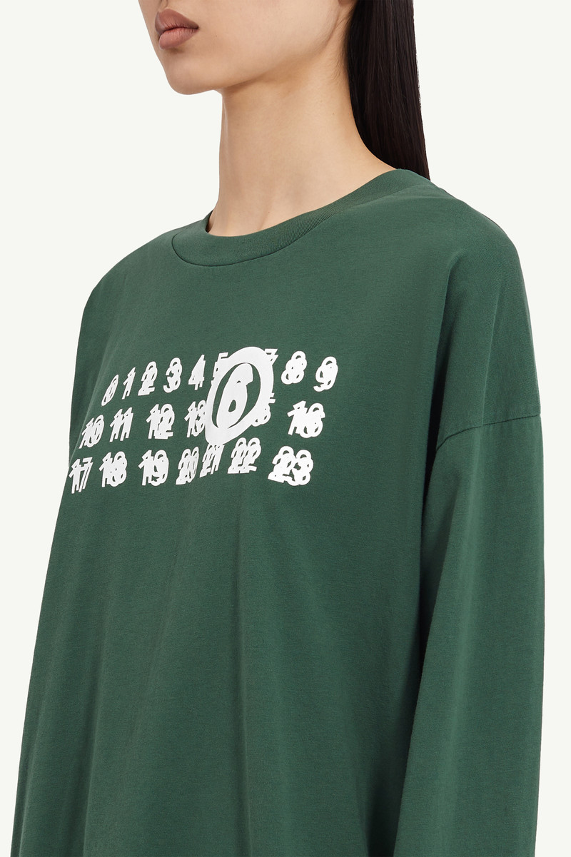 MM6 Maison Margiela Long-sleeve 3-layers print T-shirt | REVERSIBLE