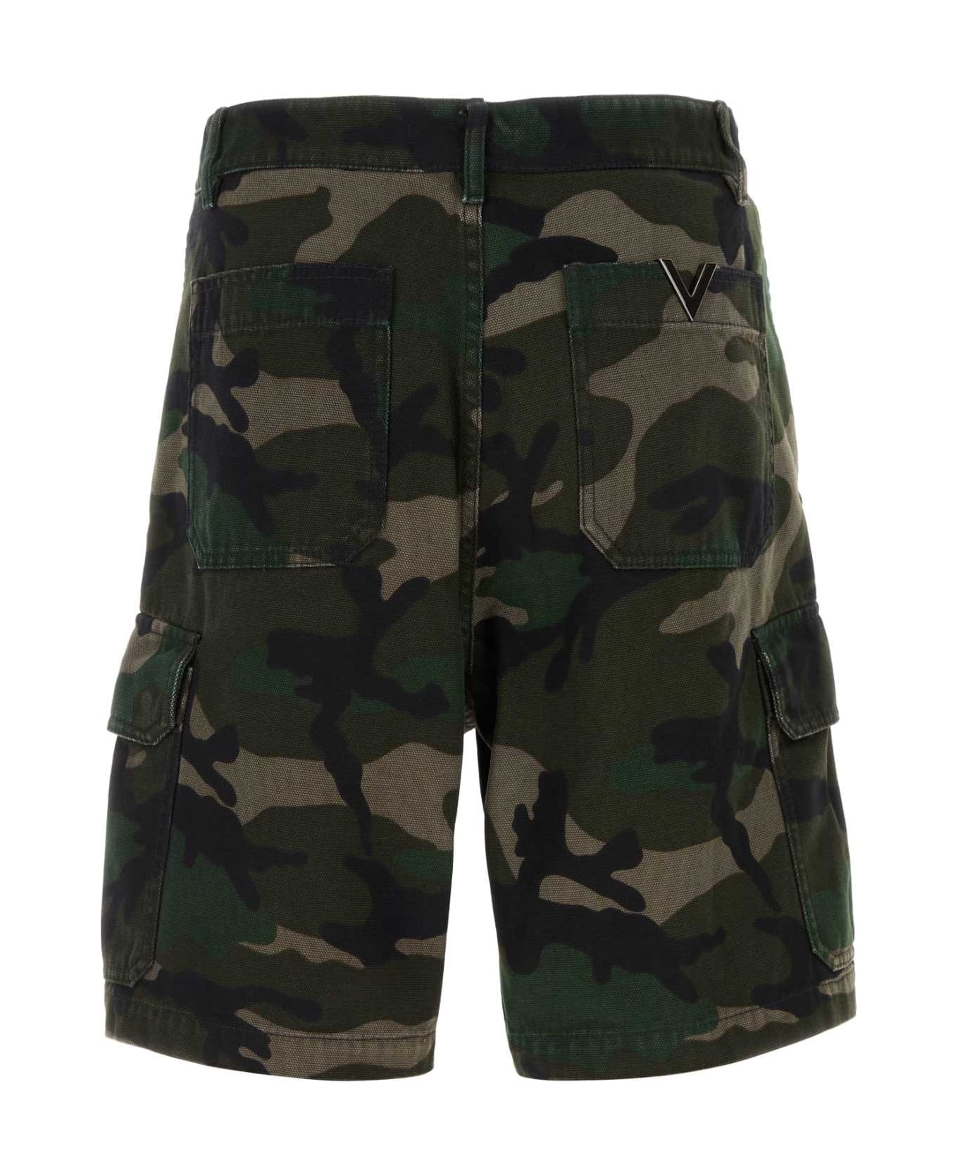 Camouflage Cargo Shorts - 2