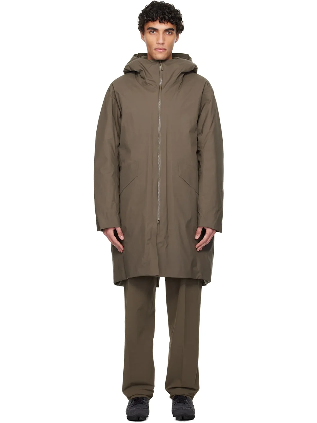 Taupe Monitor Down Coat - 1
