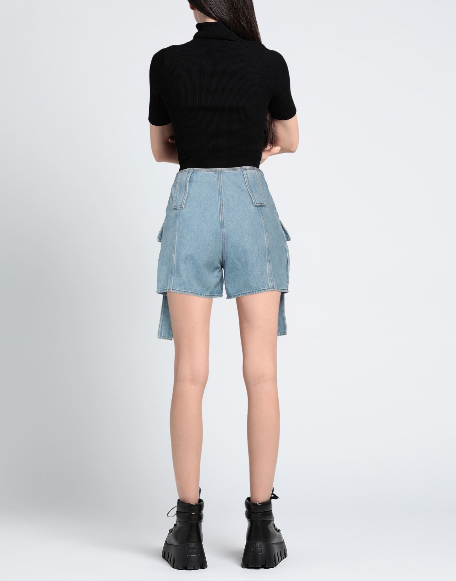 Blue Women's Denim Shorts - 3