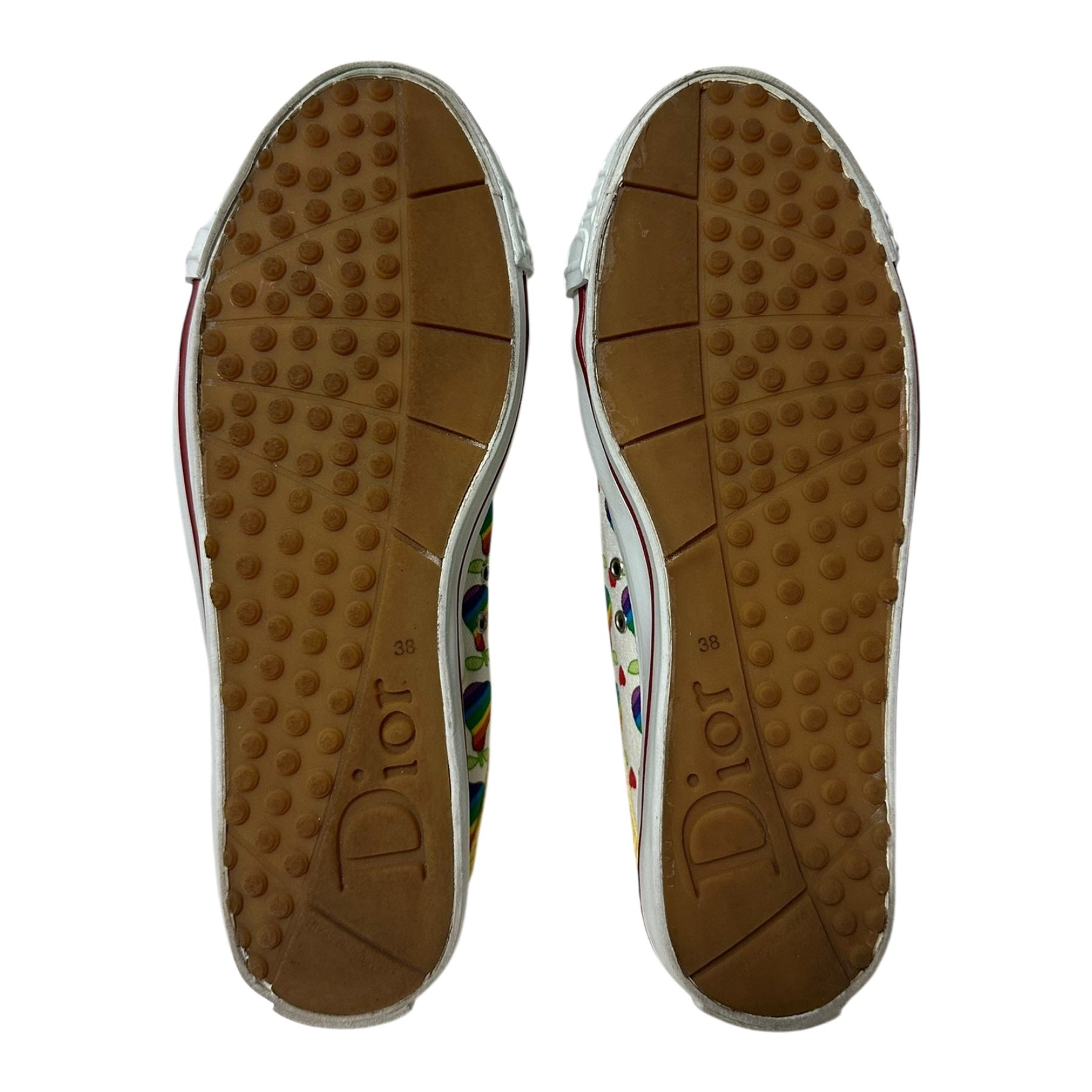 CHRISTIAN DIOR Spring Summer 2002 Pear Print Canvas Mule Sneakers - 3