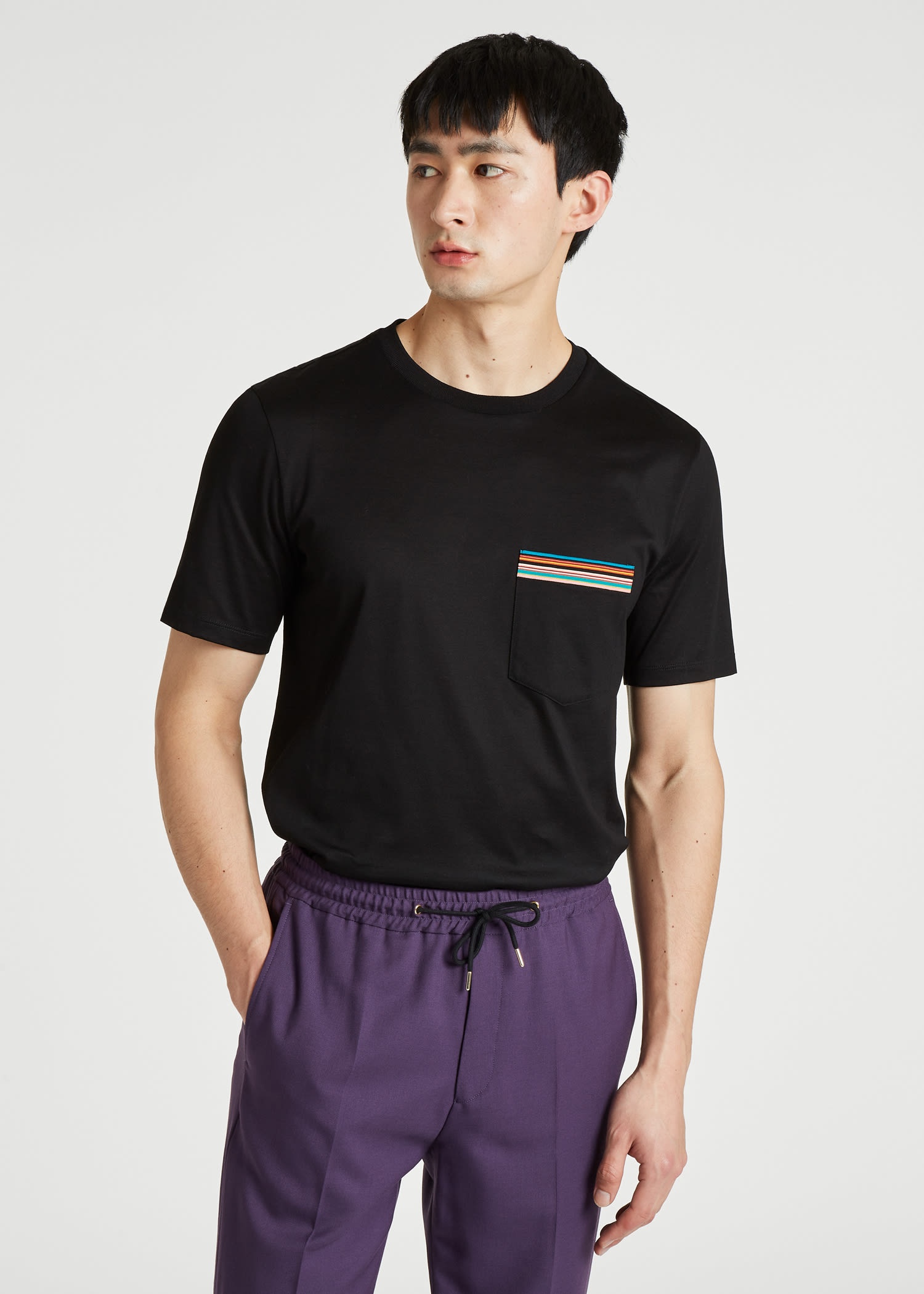 'Signature Stripe' Pocket T-Shirt - 5