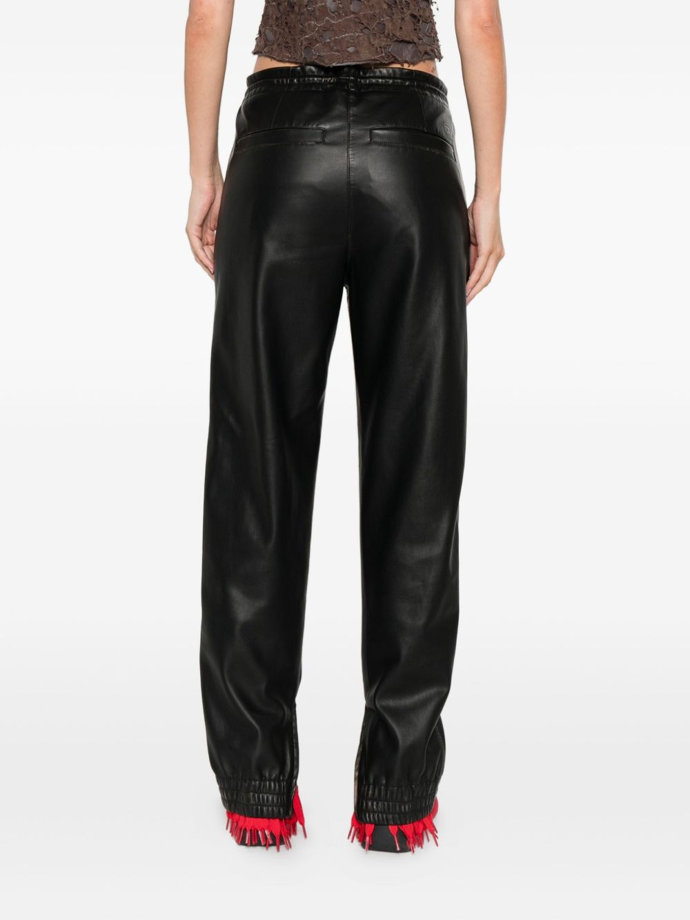 zip-cuffed trousers - 4