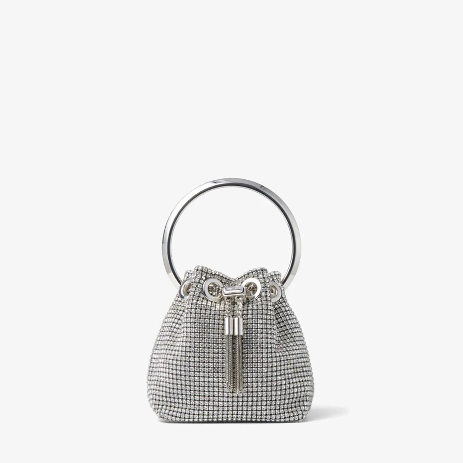 Micro Bon Bon
Silver Crystal Mesh Bag with Crystal Handle - 1
