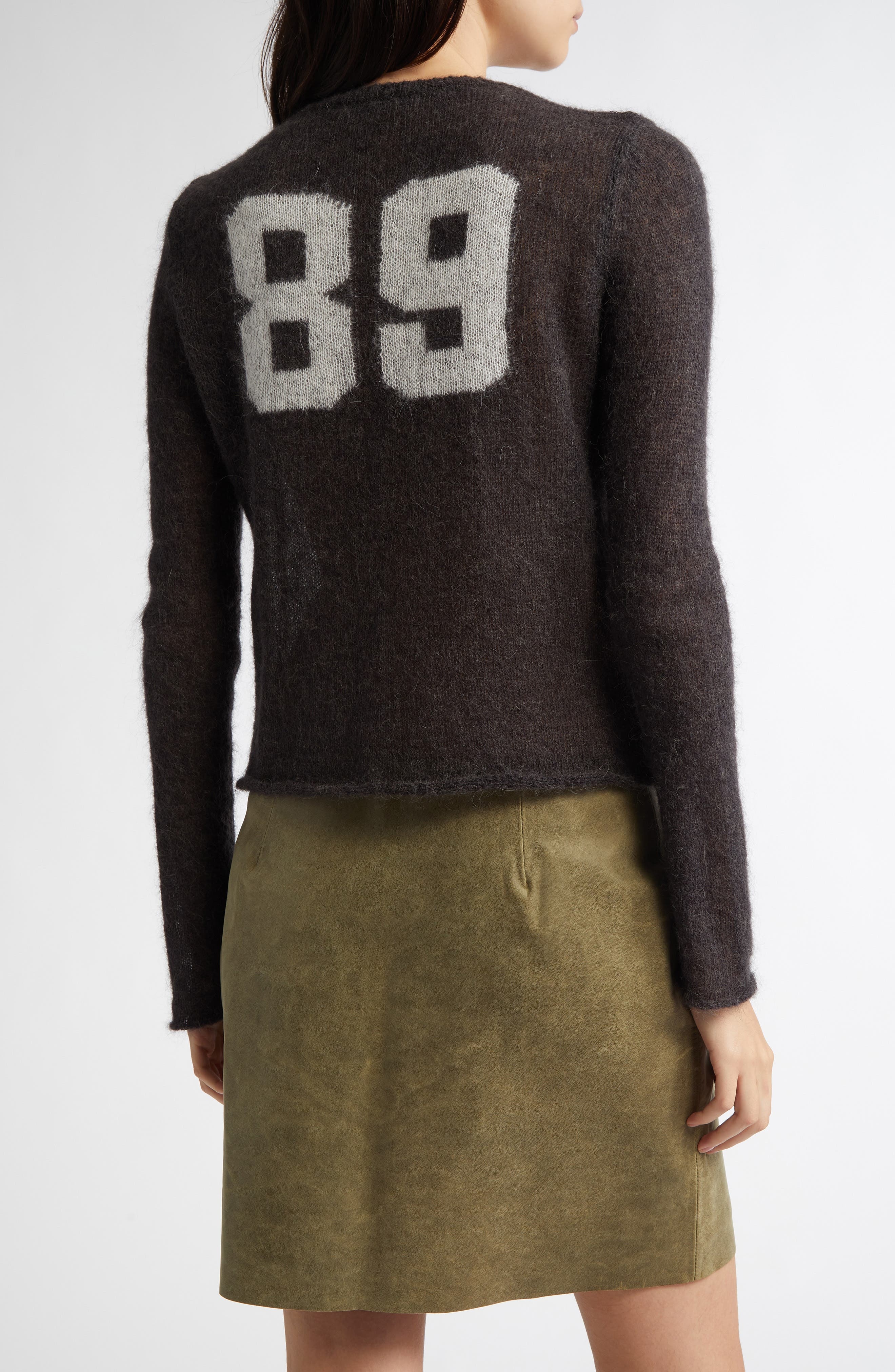 Paloma Wool Button Fine Champions Mohair & Alpaca Blend Cardigan in Grey at Nordstrom - 3