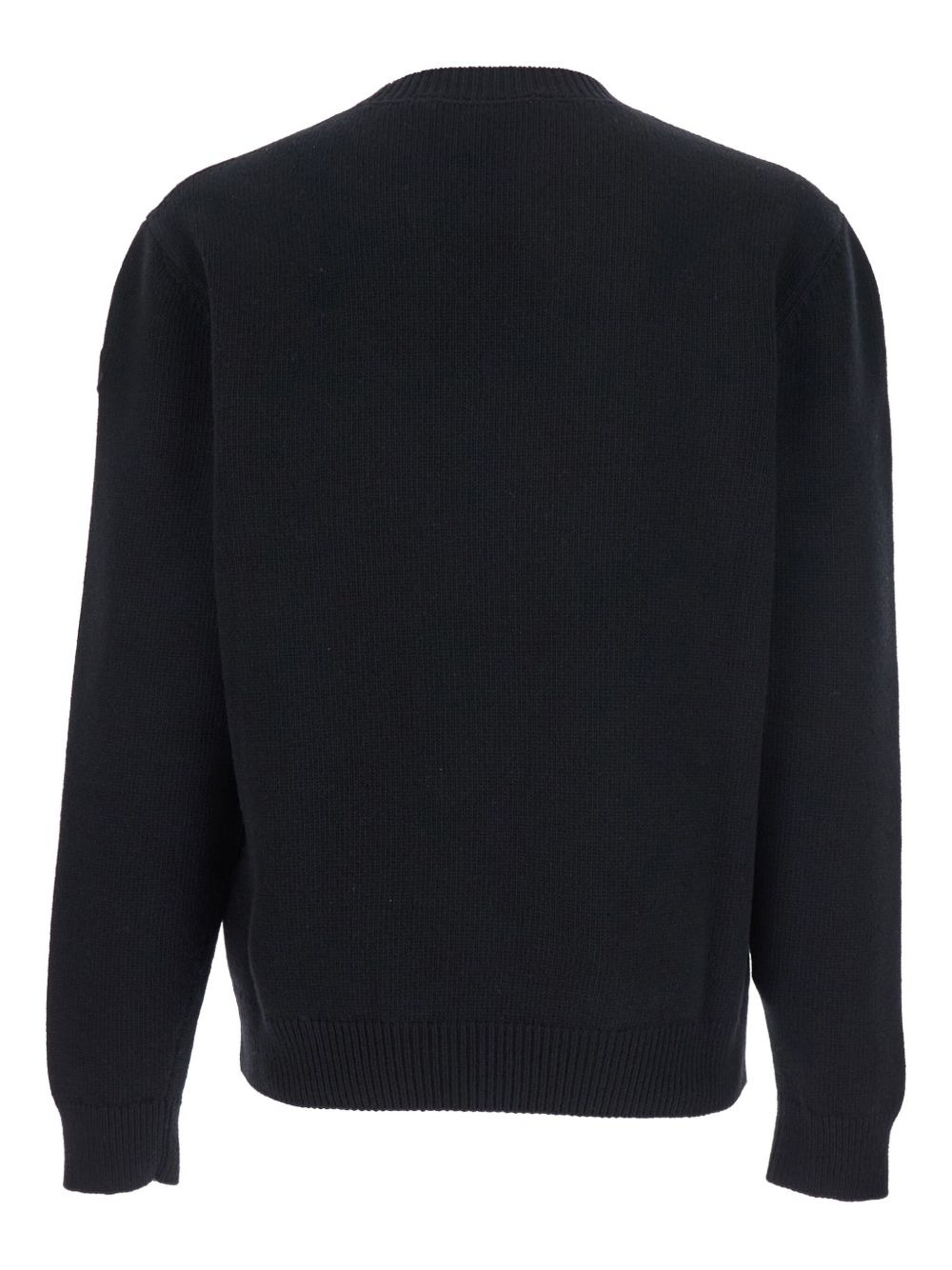 logo-patch crew-neck sweater - 2