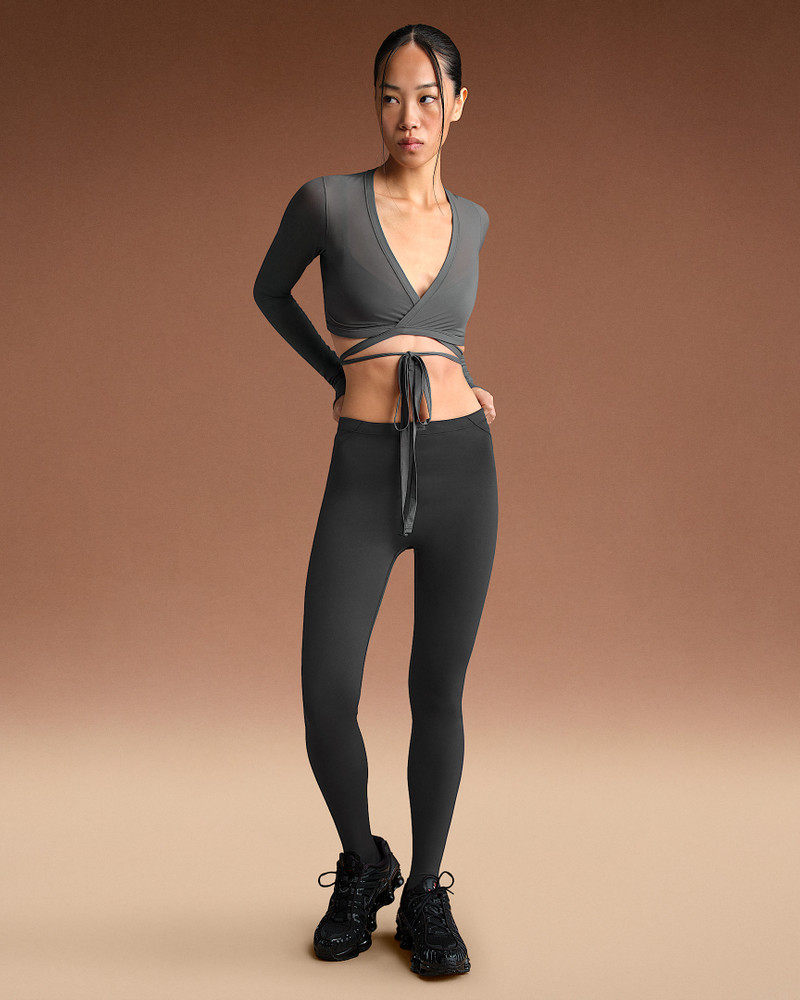 NikeSKIMS Weightless Layers Women's Long-Sleeve Wrap Top 4