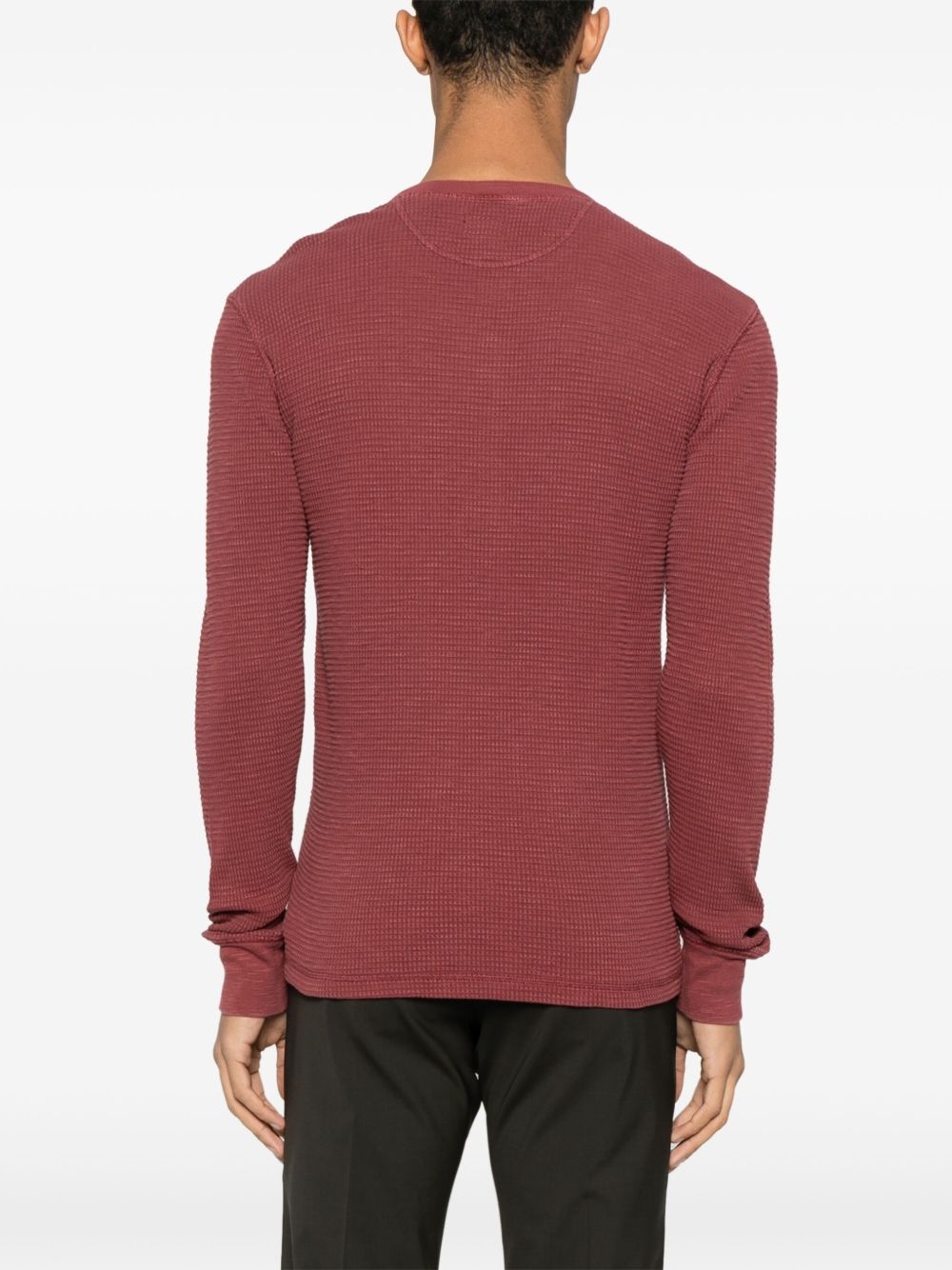 Henley-neck T-shirt - 4