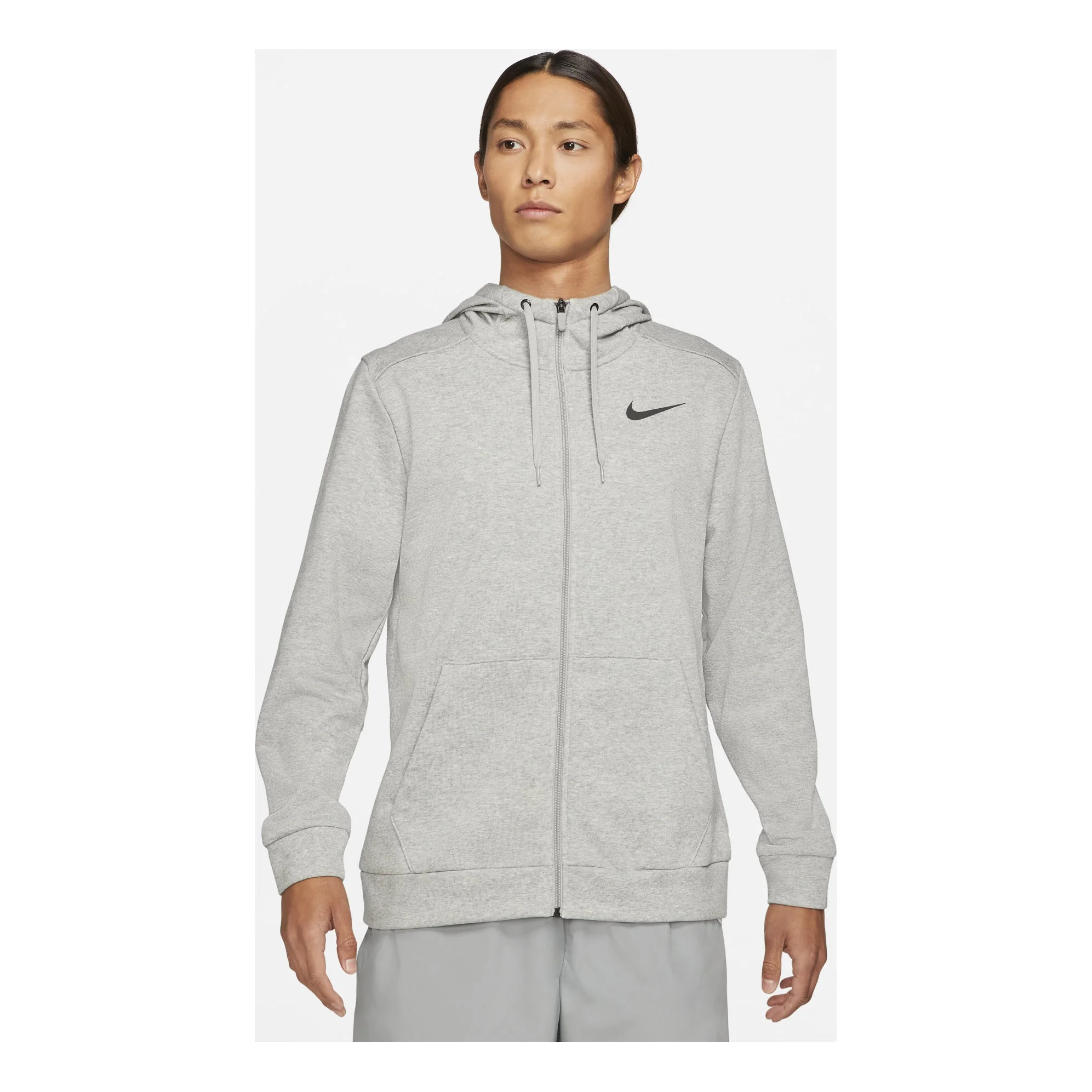 Men's Nike Mnk Dry Hoodie Fzflc Casual Sports Hooded Jacket Light Grey CZ6377-063 - 1