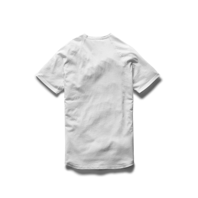 Reigning Champ Cotton Jersey Raglan T-Shirt White outlook