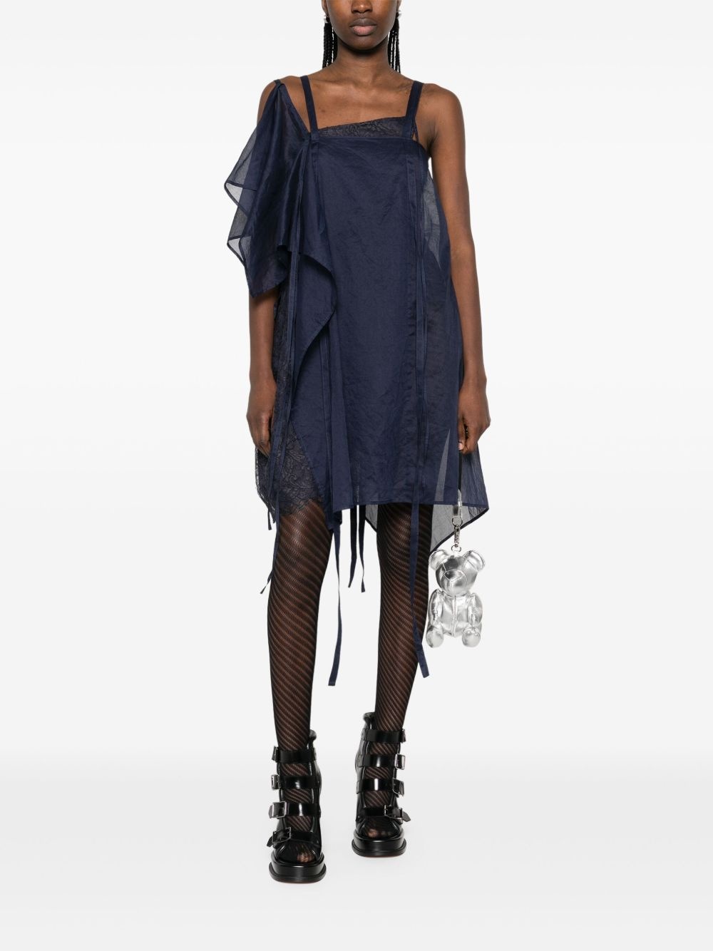layered mini dress - 2