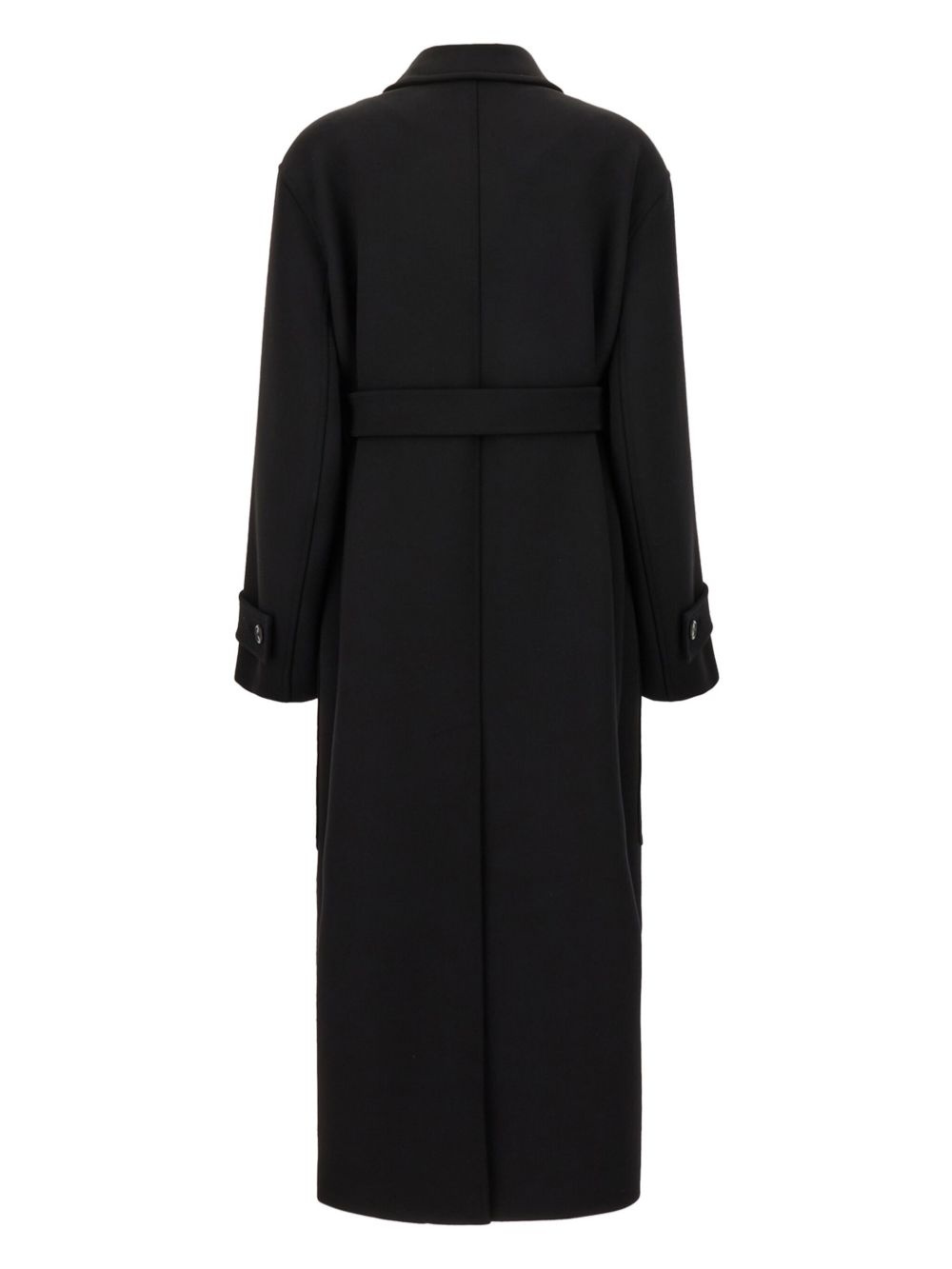 belted long coat - 2