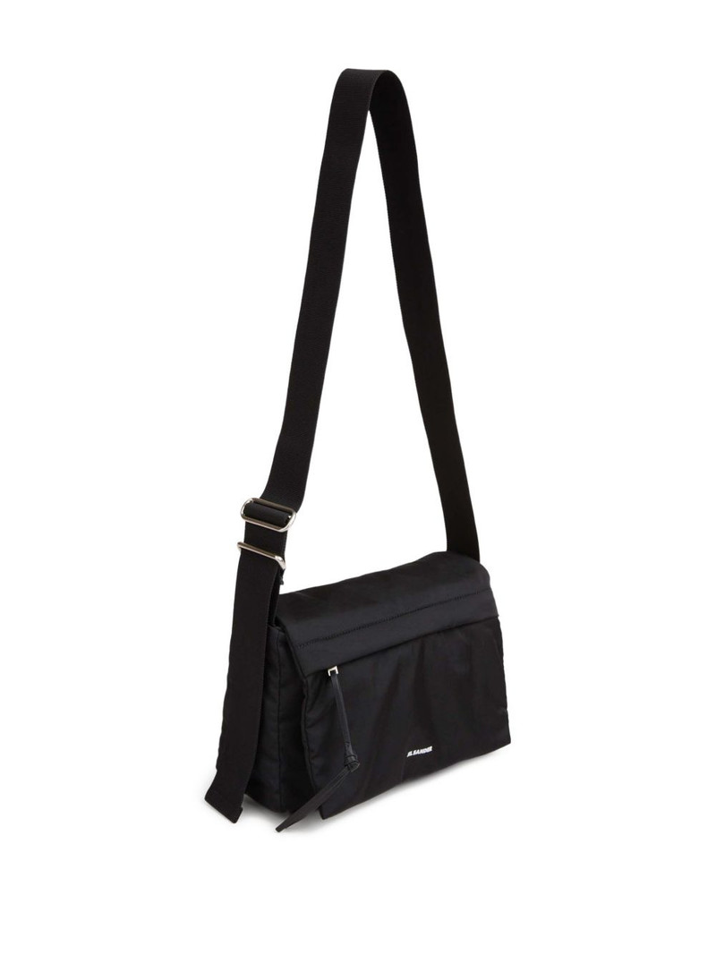 embossed adjustable leather messenger bag 3