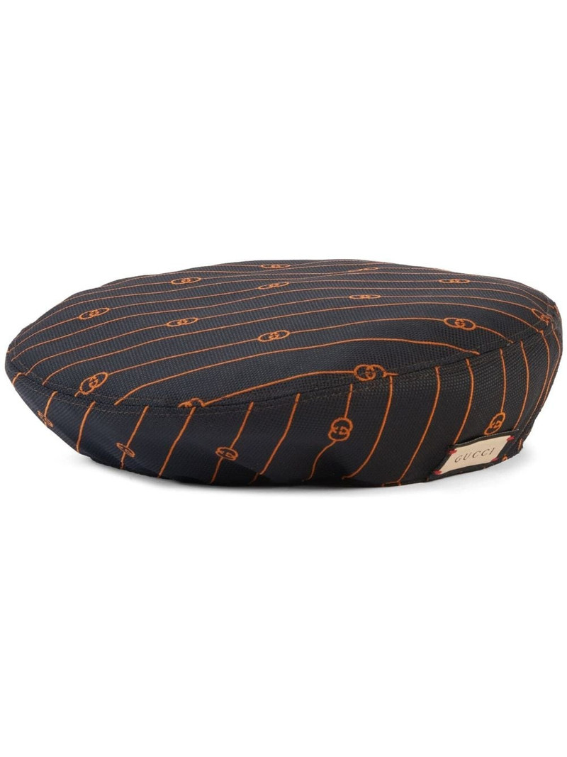 logo-patch reversible beret 1