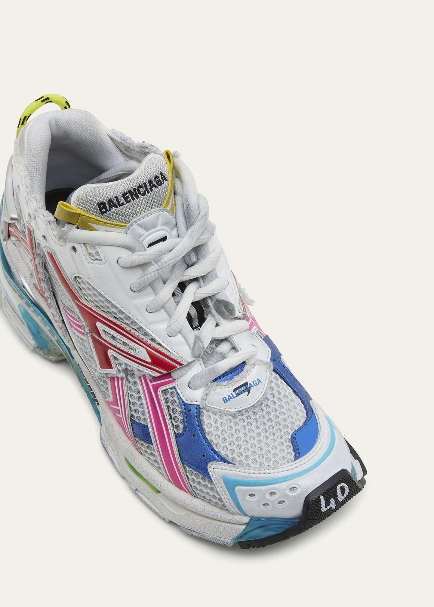 Men's Multicolor Mesh Runner Sneakers - 6