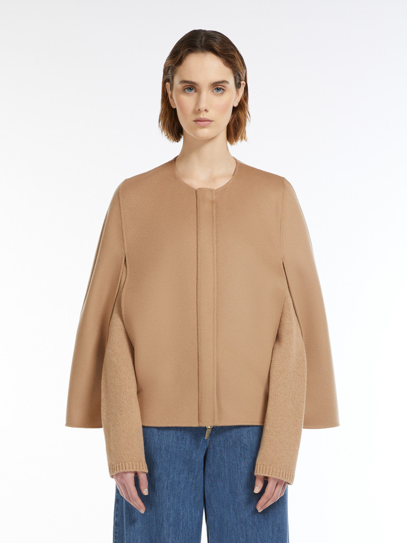 HELENE Wool broadcloth cape 3