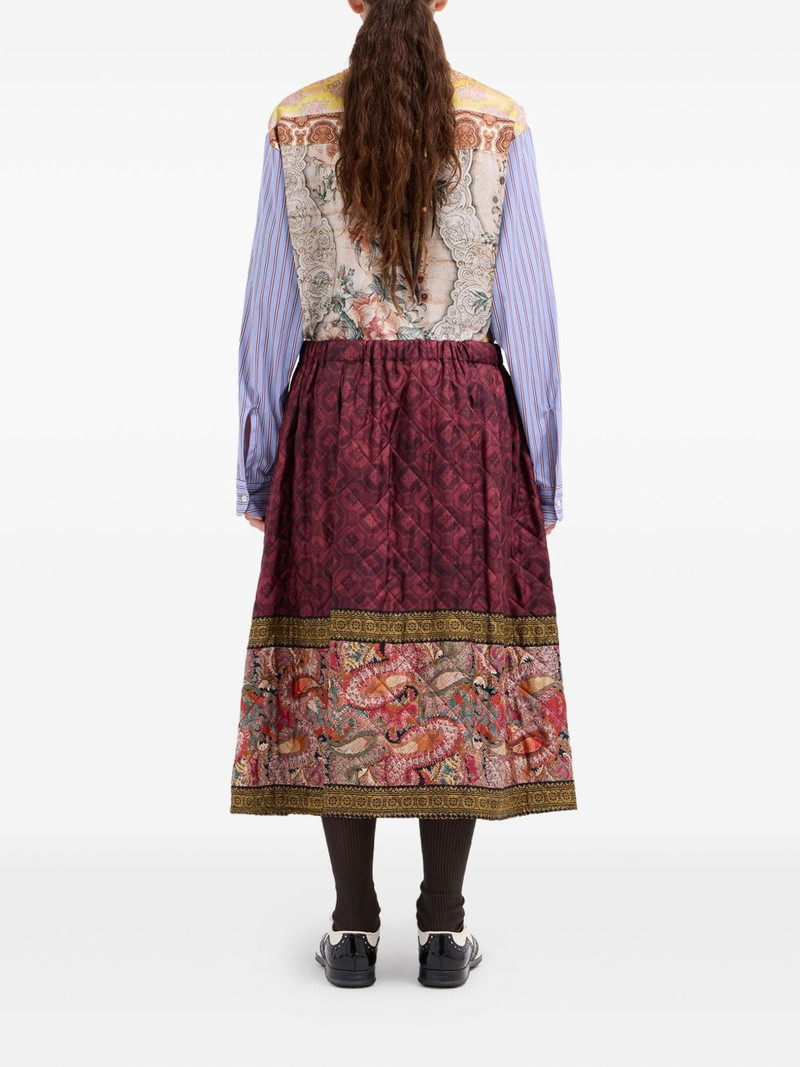 quilted paisley-print skirt 3