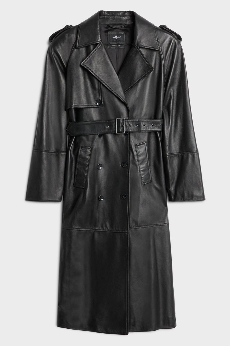 Italian Leather Trench Coat 1