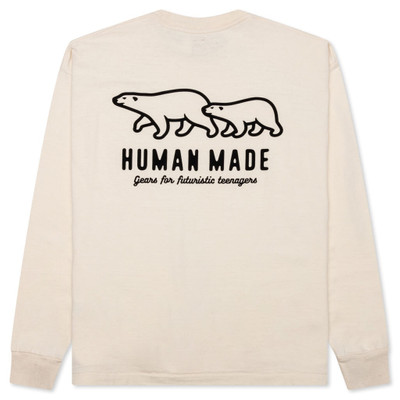 Human Made WOOL BLENDED L/S T-SHIRT - WHITE outlook