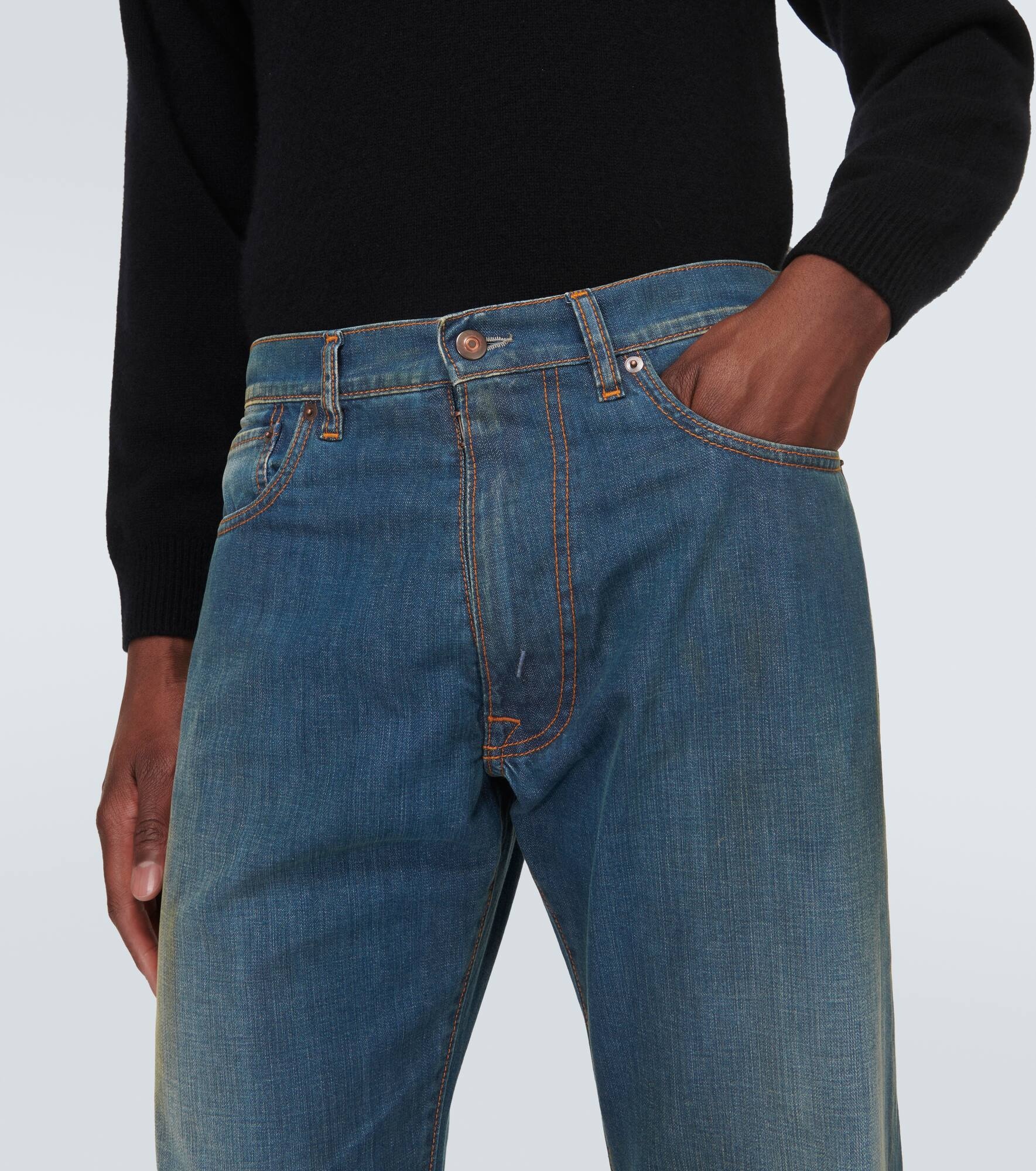 Mid-rise straight jeans - 5