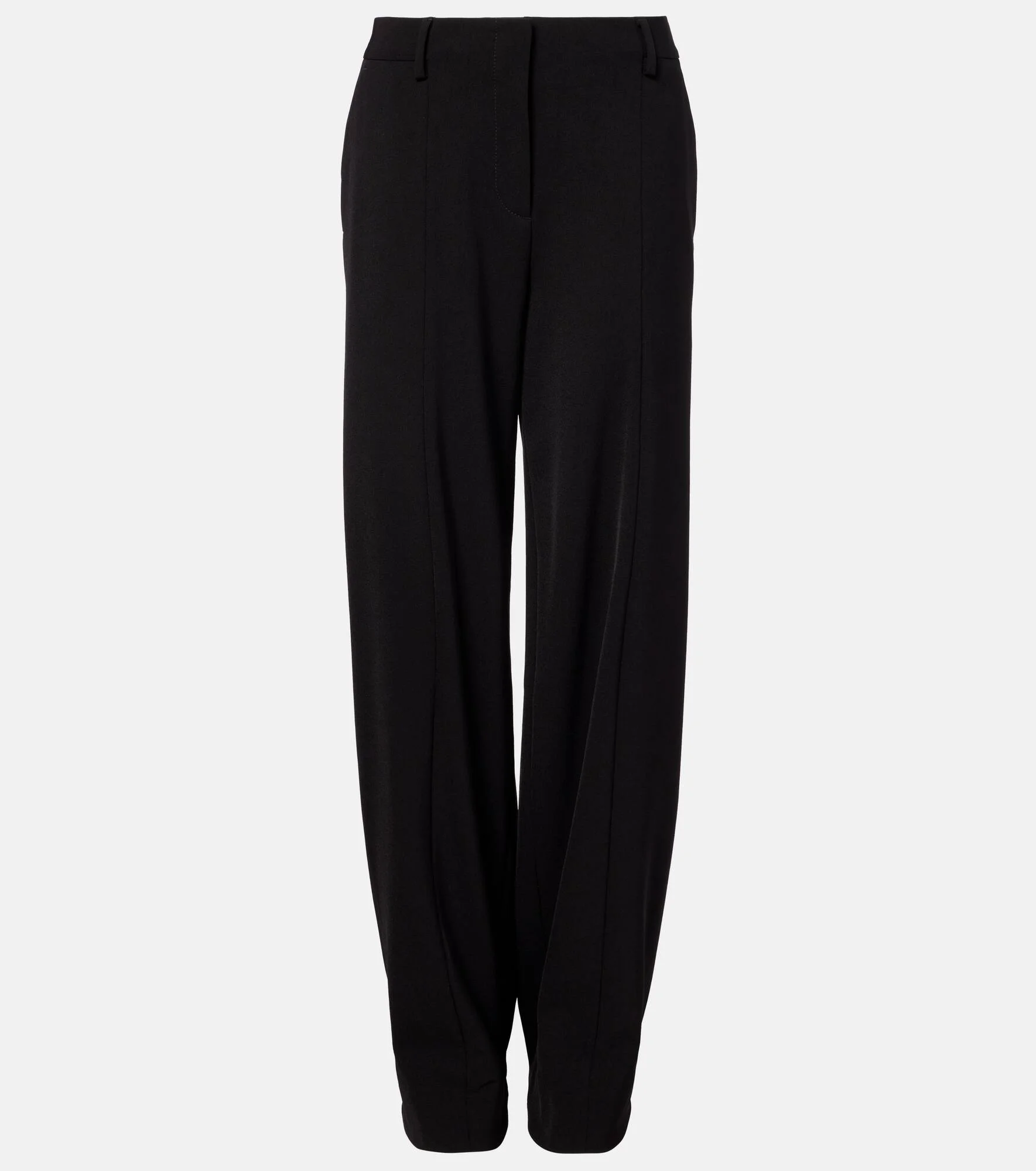 Mid-rise straight pants - 1
