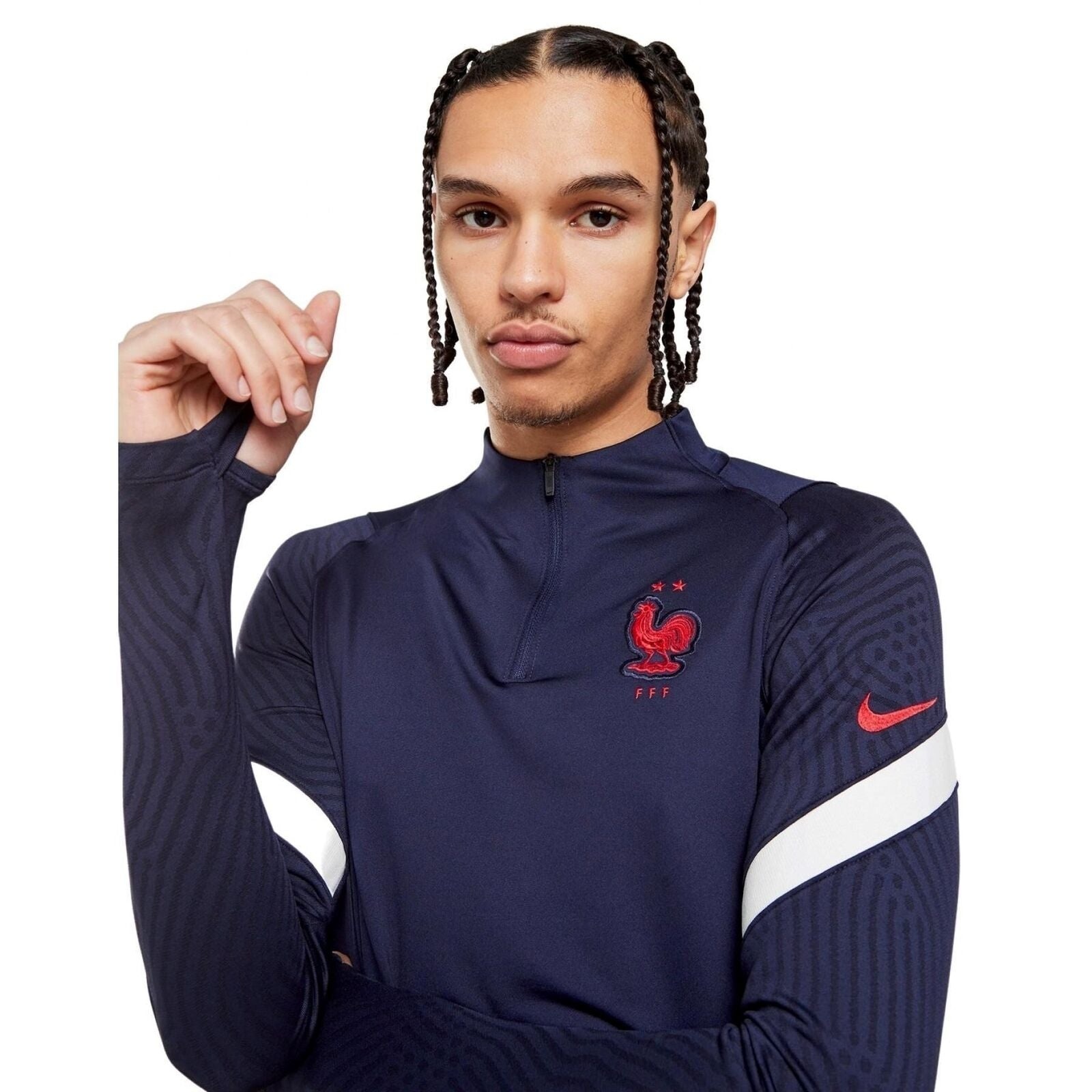 Nike Vaporknit France Strike Sweatshirt 'Blue' CD2170-498 - 2