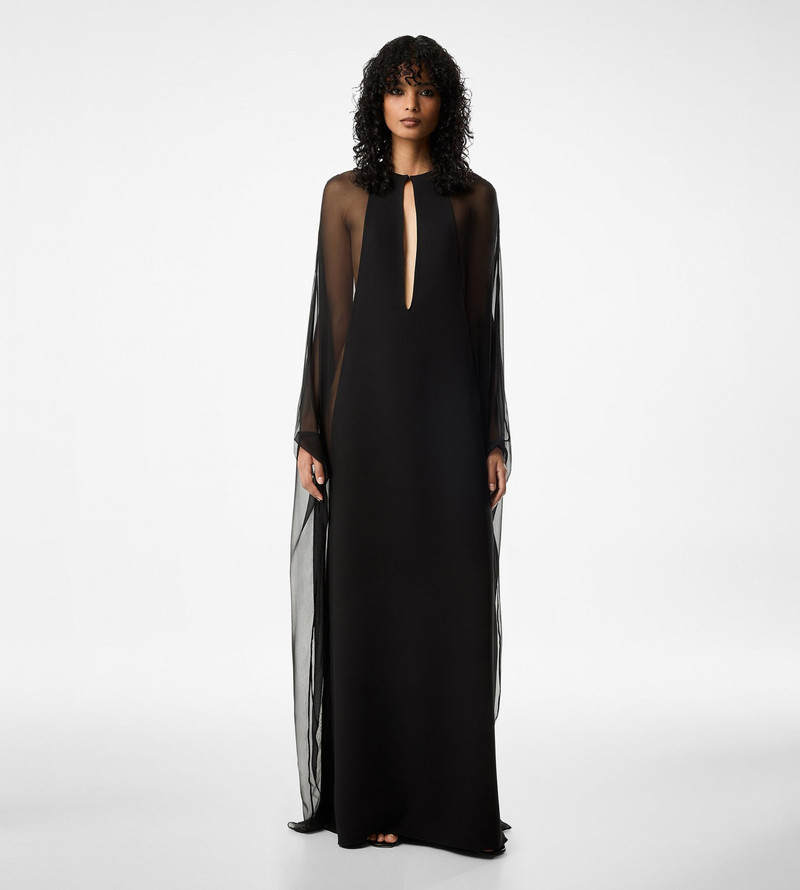 TOM FORD SILK CREPE CHIFFON KAFTAN outlook