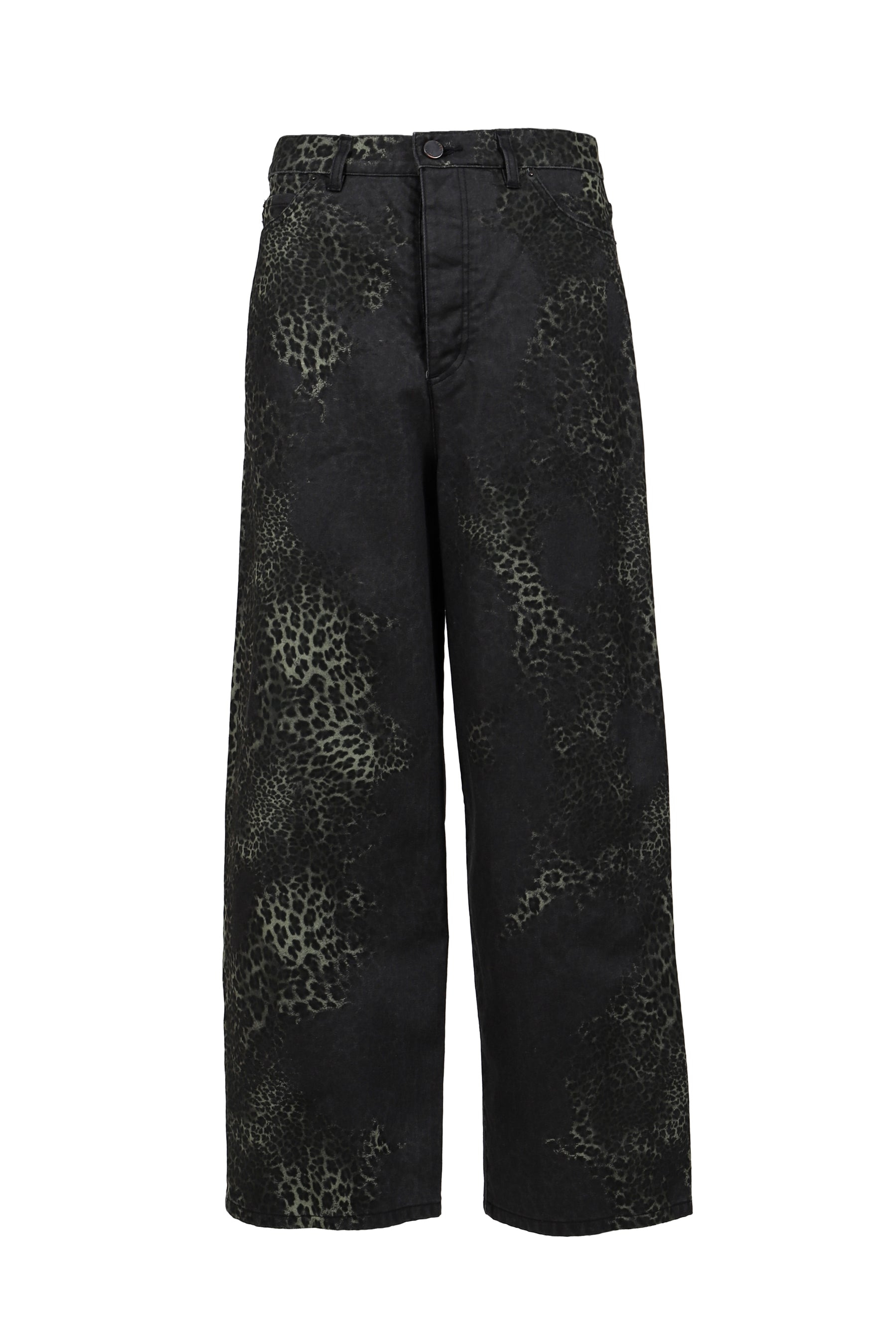 WIDE 5-POCKET PANTS / LEOPARD - 1