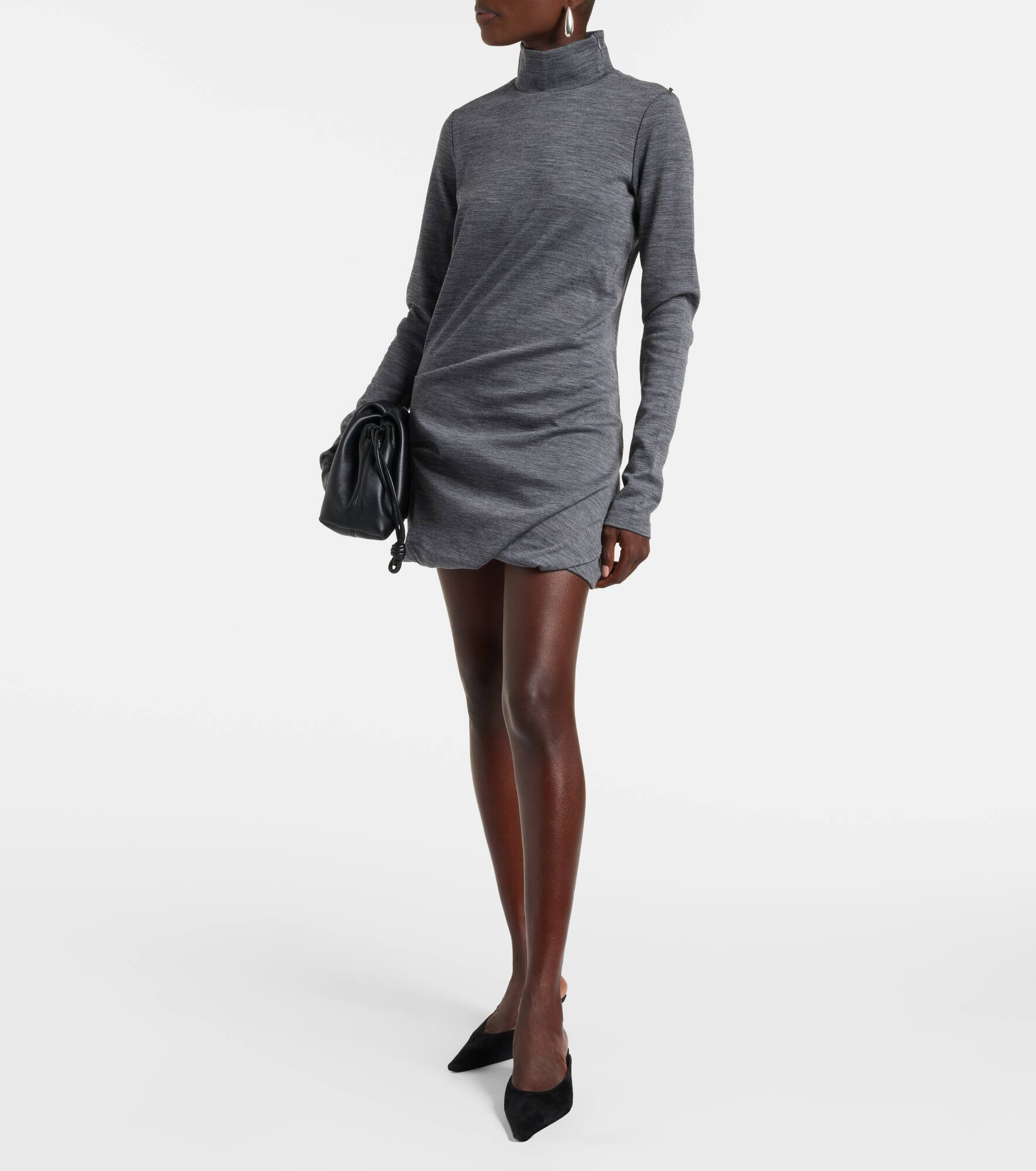Luigia wool and cotton-blend minidress - 2