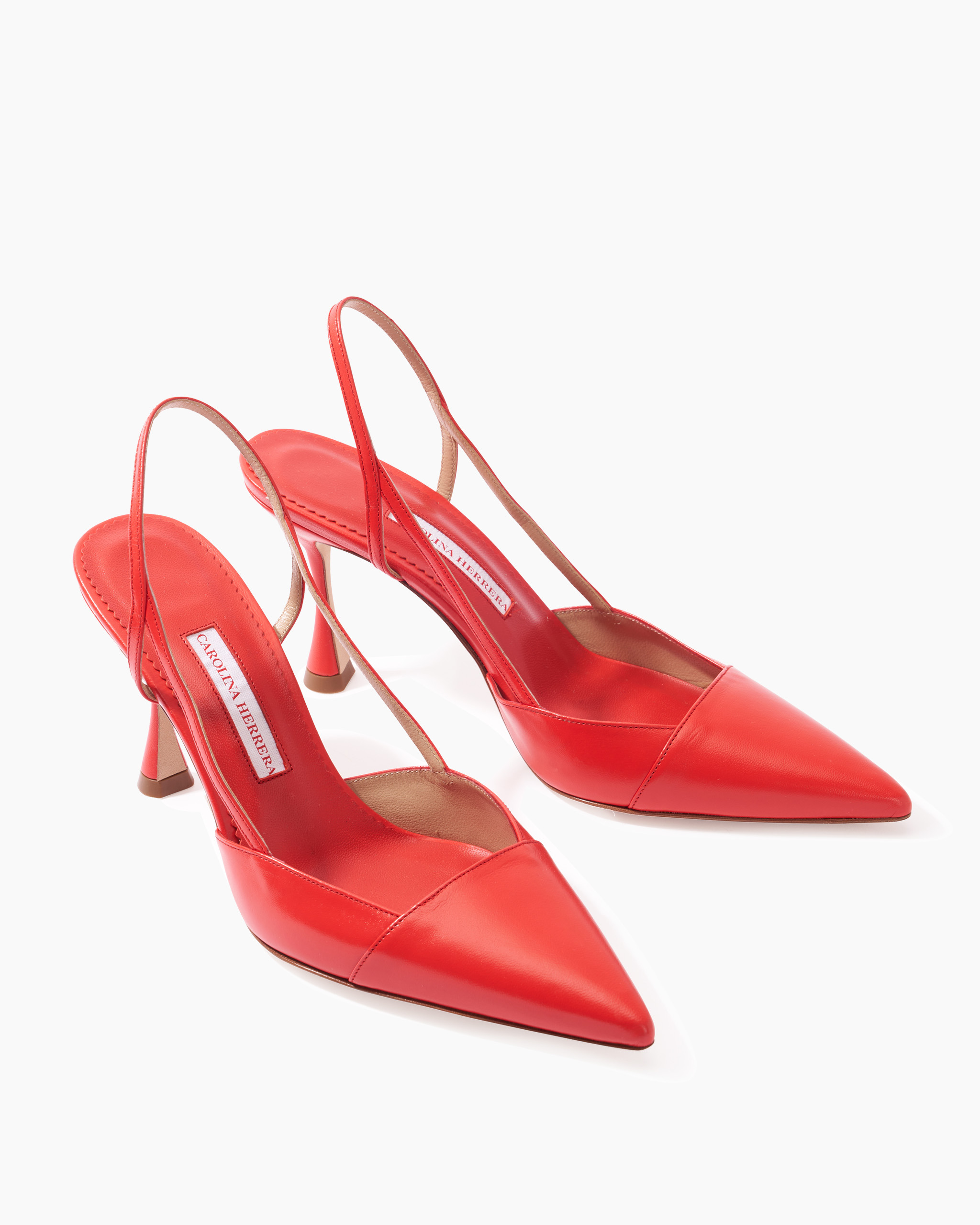 Leather Slingback Heels - 2