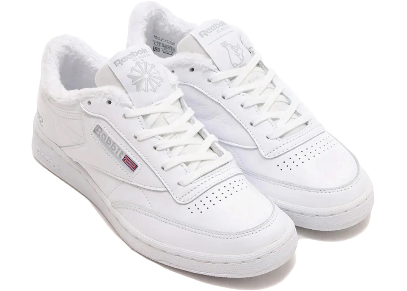 Reebok Club C 85 FR2 x atmos Triple White - 1