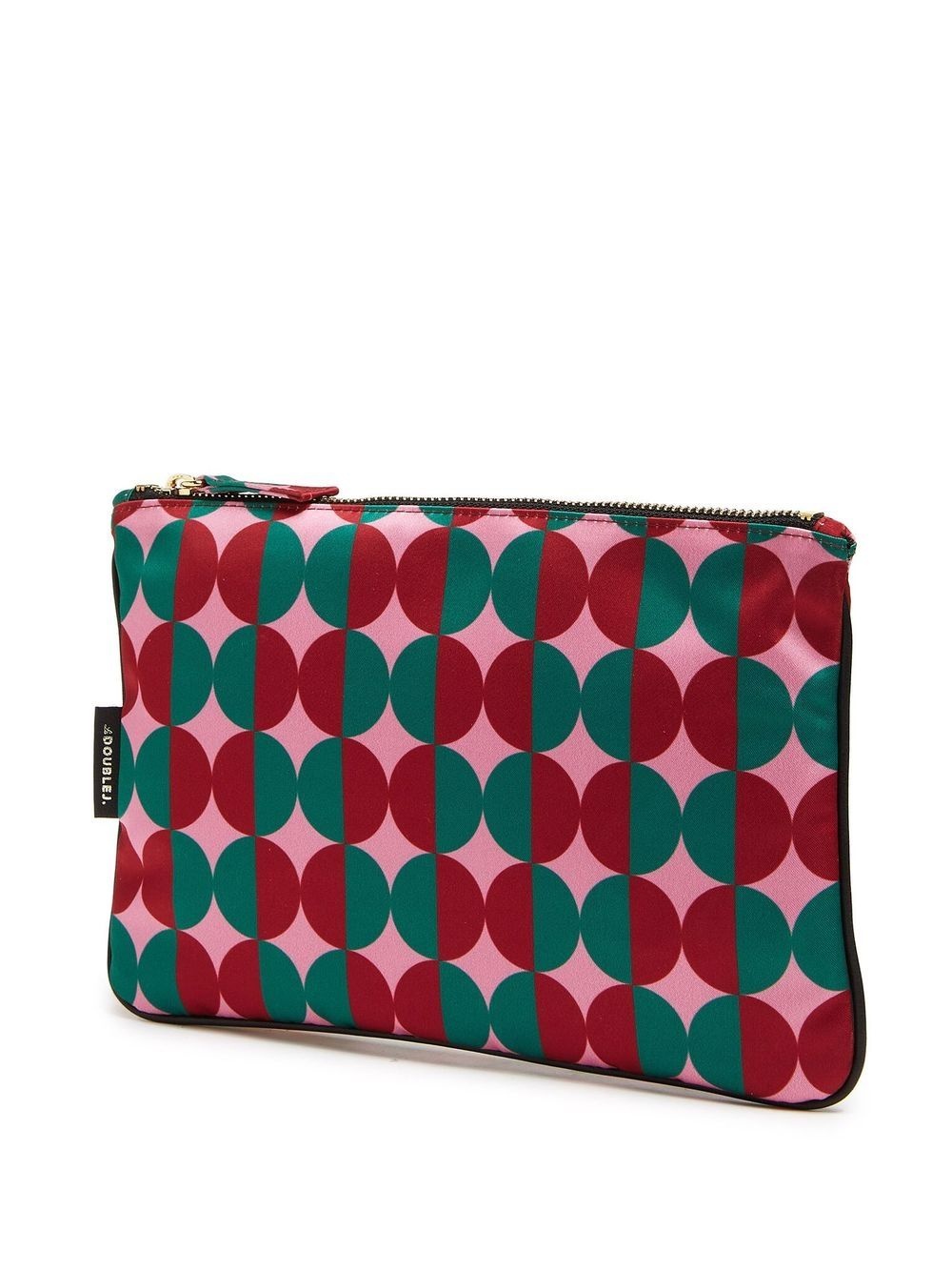 geometric-print clutch - 3