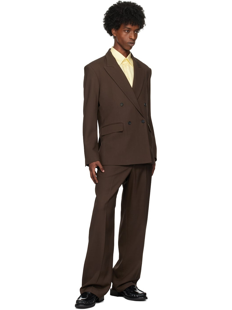 SECOND/LAYER Brown Relaxed Primo Trousers outlook