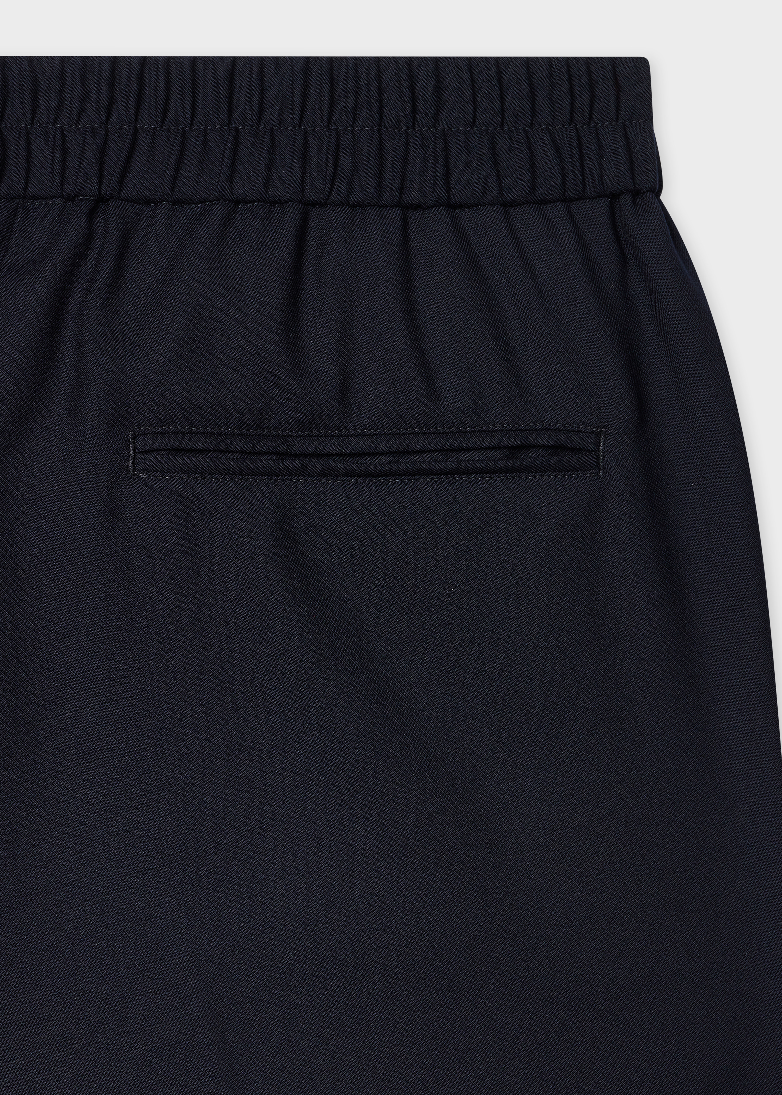 A Suit To Travel In - Navy Elasticated-Waist Trousers - 2