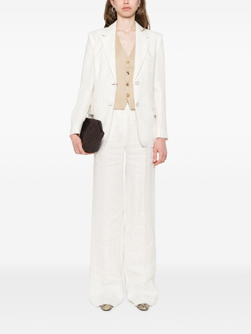 Max Mara striped suit outlook