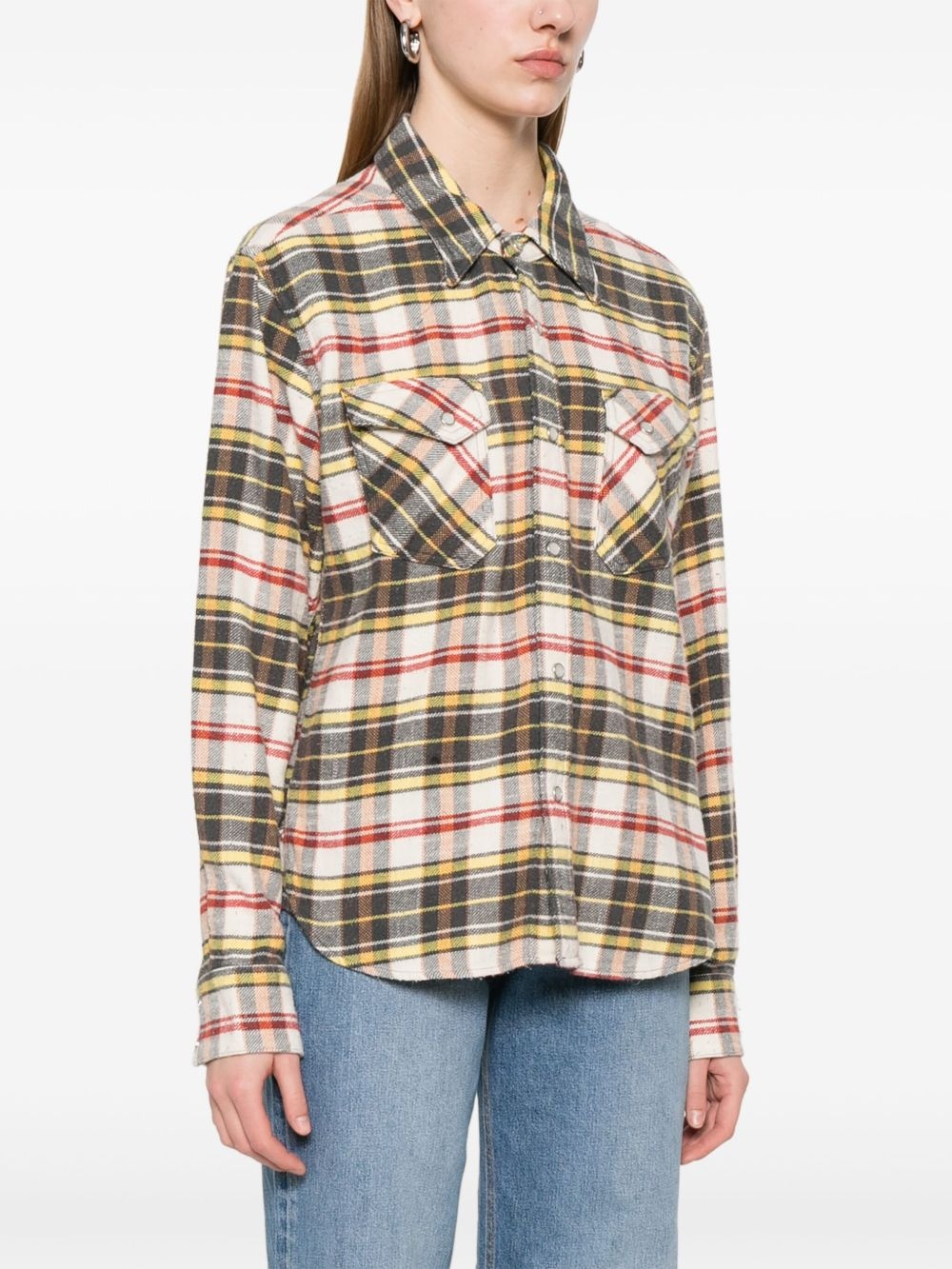 plaid-check shirt - 3