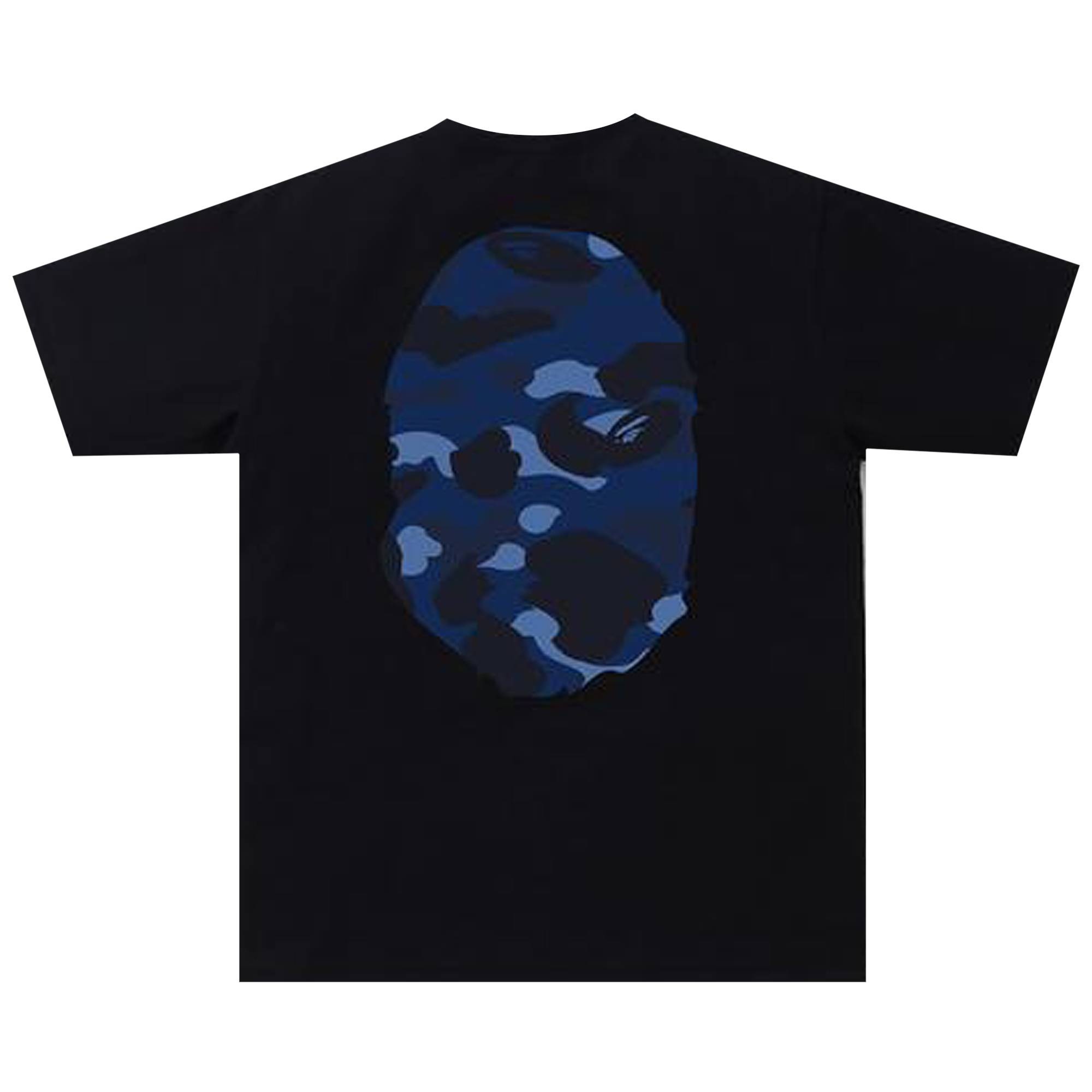 BAPE Color Camo Big Ape Head Tee 'Black/Navy' - 2