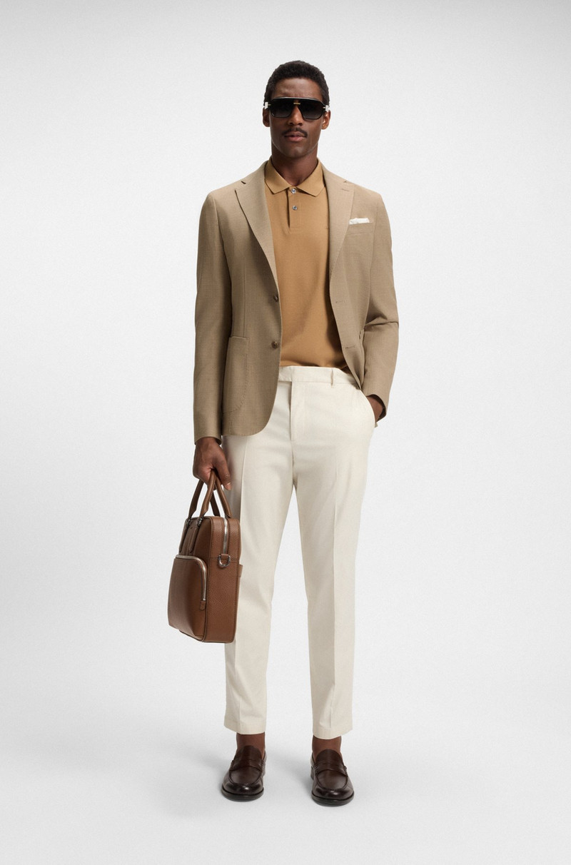 BOSS SLIM-FIT BLAZER IN MICRO-PATTERNED COMFORT-STRETCH CLOTH outlook