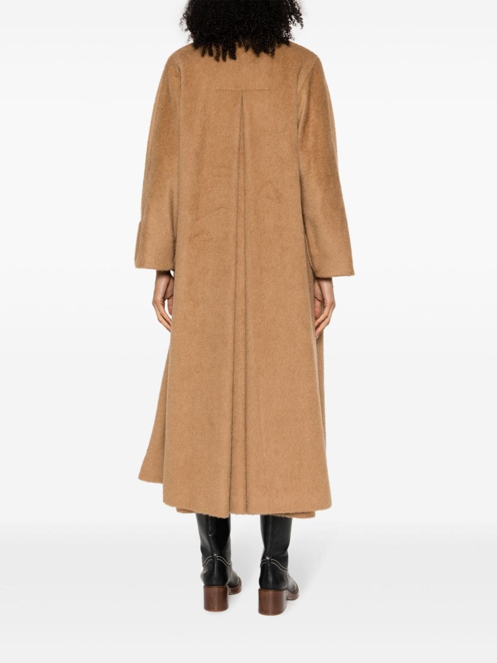 double-breasted long coat - 4
